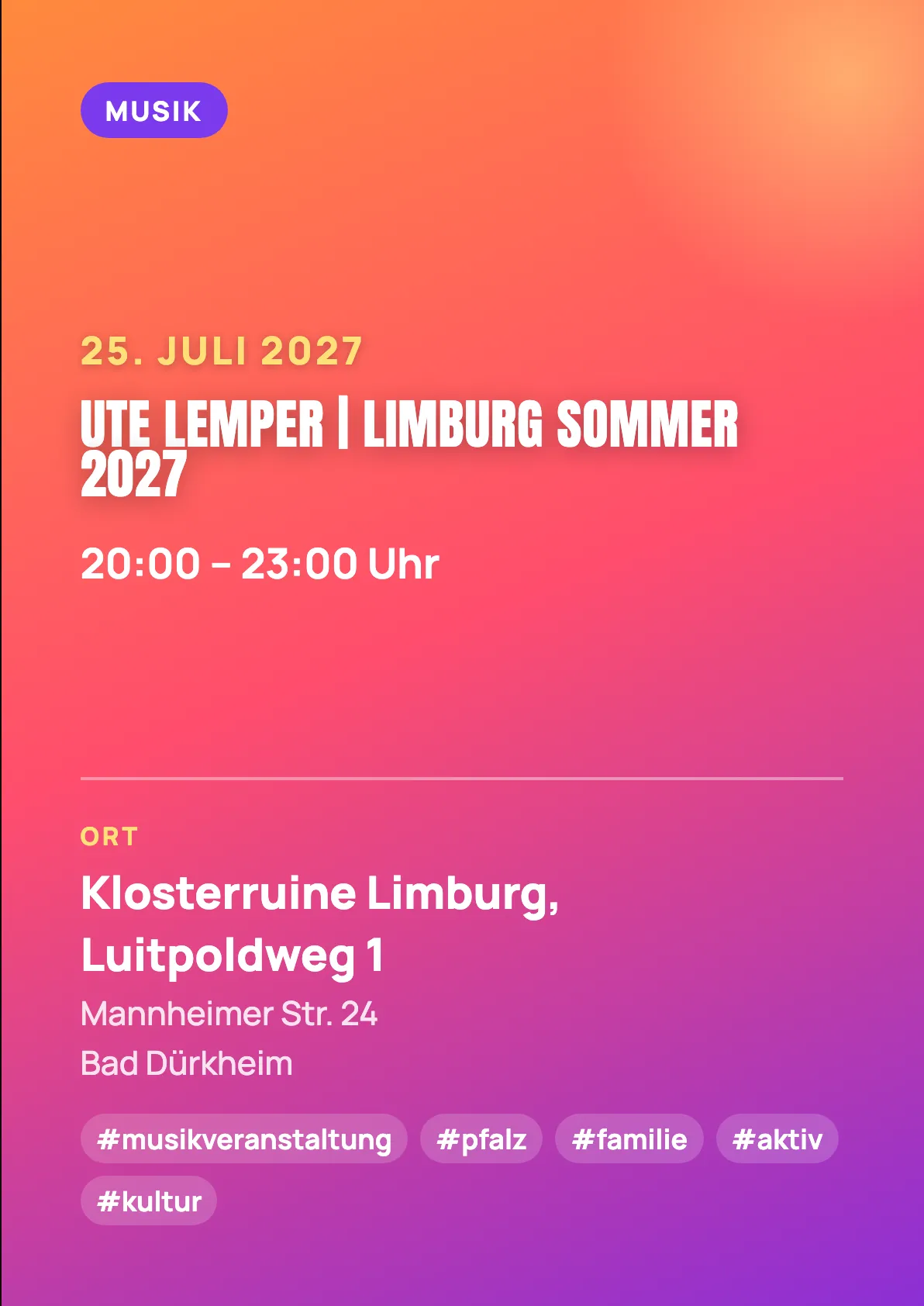 Veranstaltungsflyer
