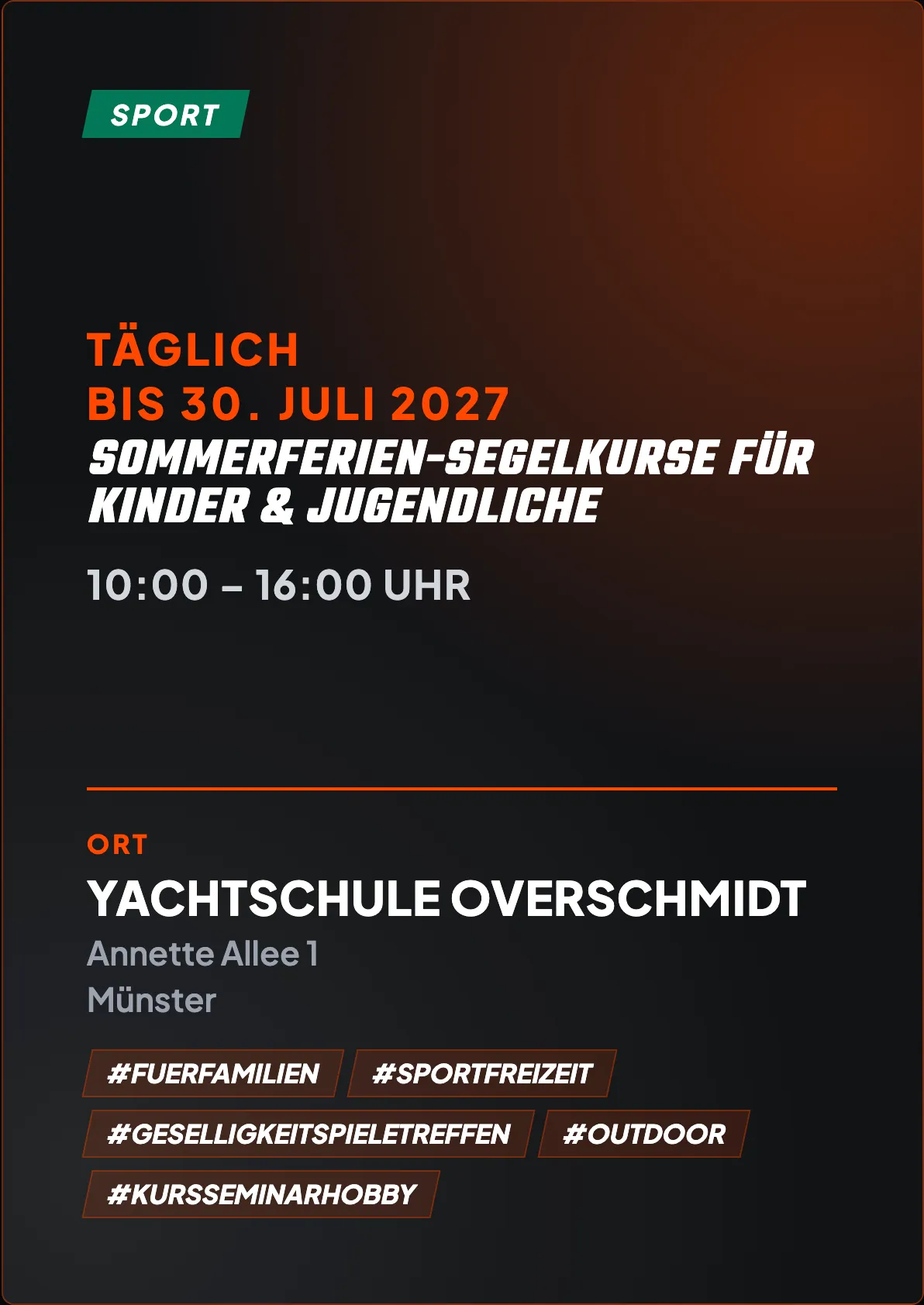 Veranstaltungsflyer
