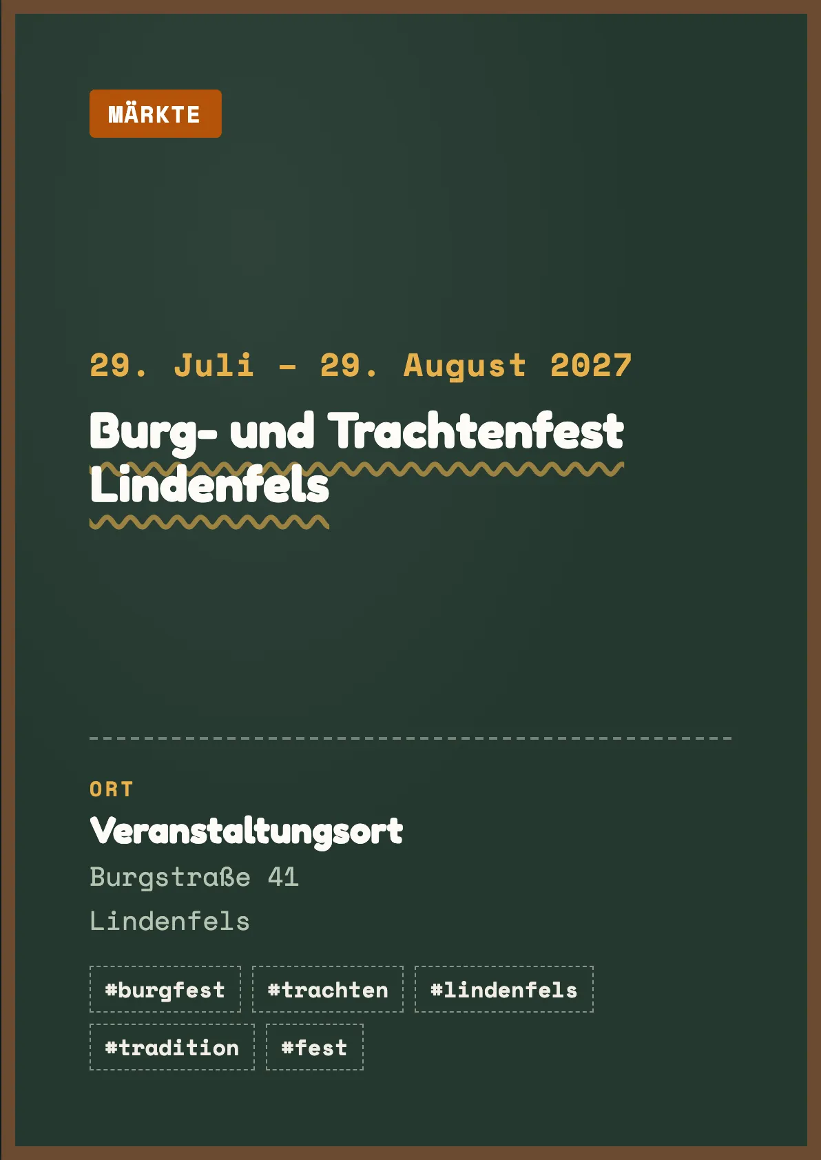 Veranstaltungsflyer