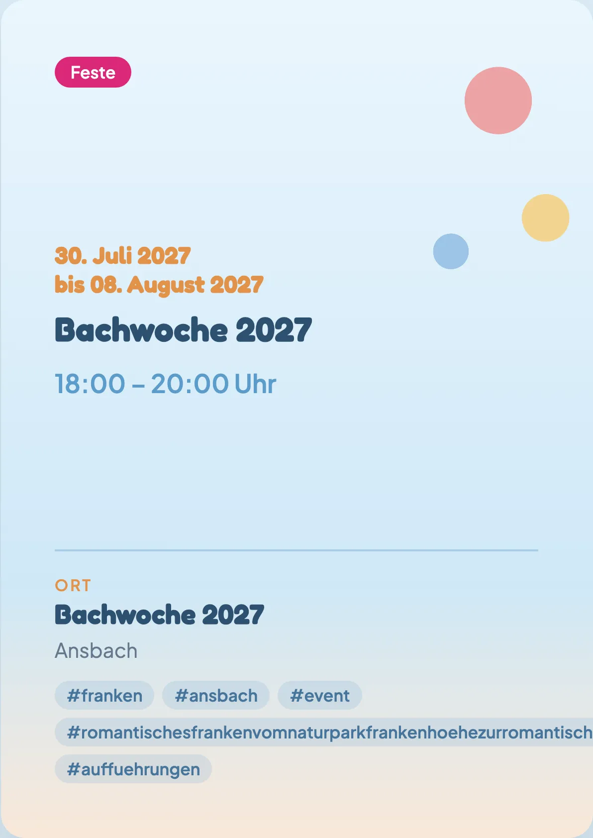 Veranstaltungsflyer