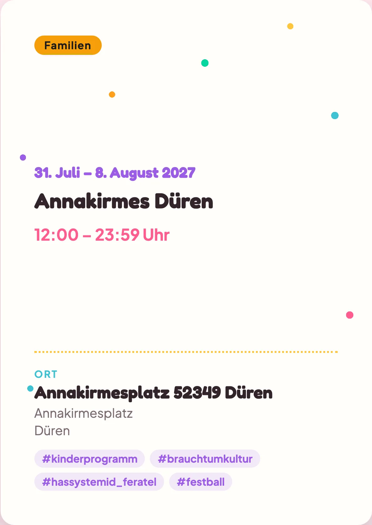 Veranstaltungsflyer