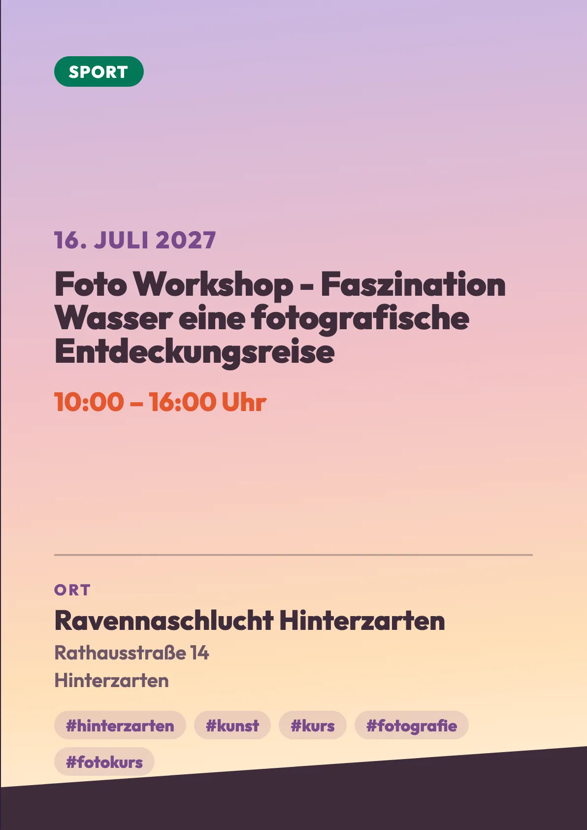 Veranstaltungsflyer