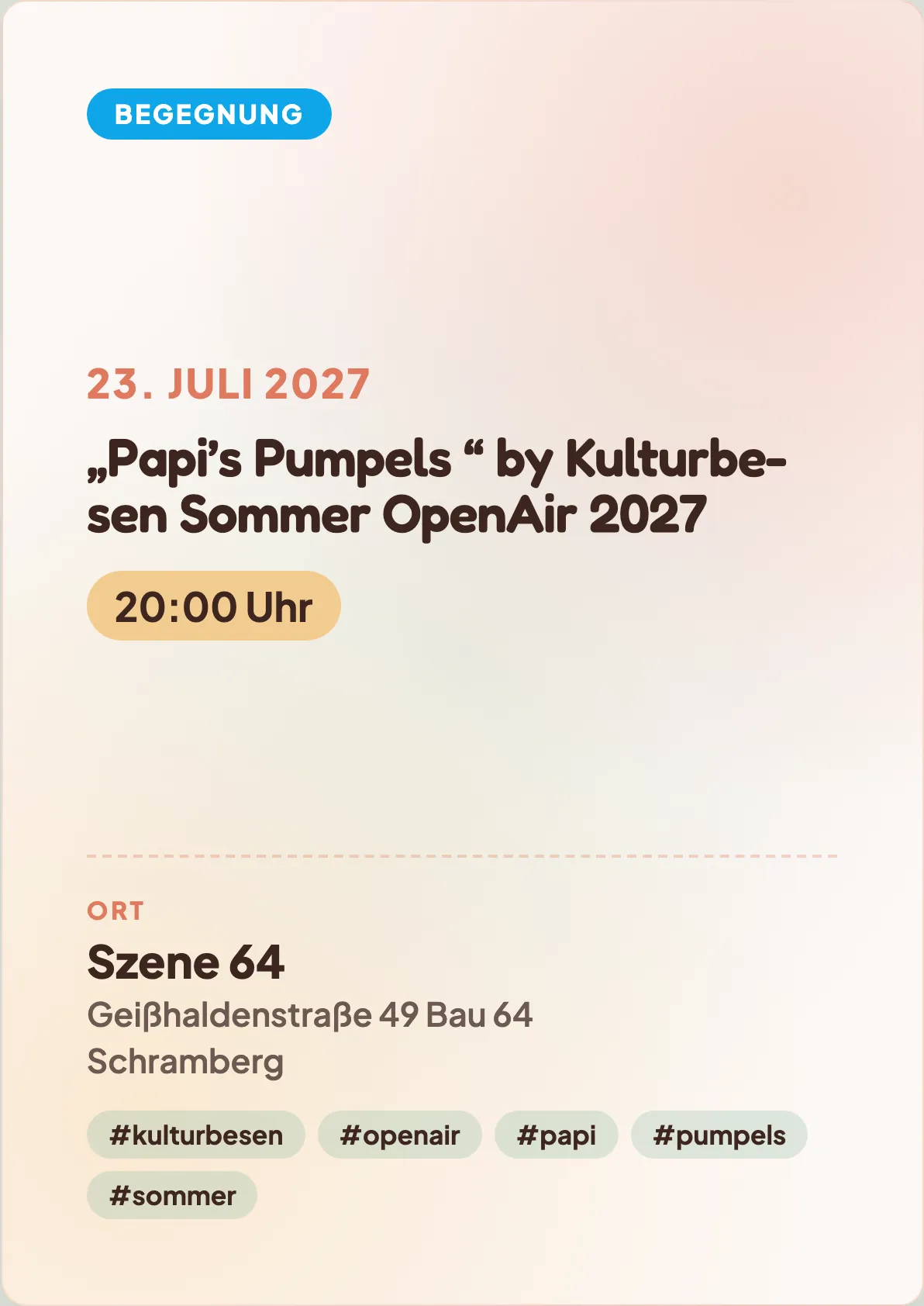 Veranstaltungsflyer