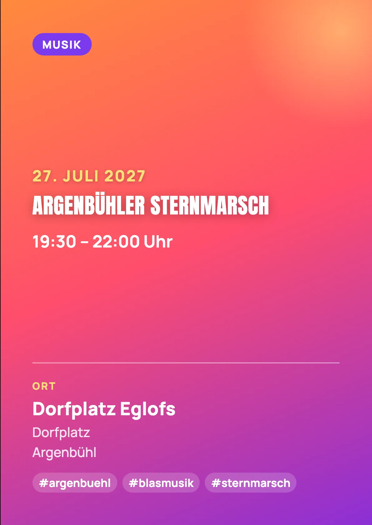 Veranstaltungsflyer