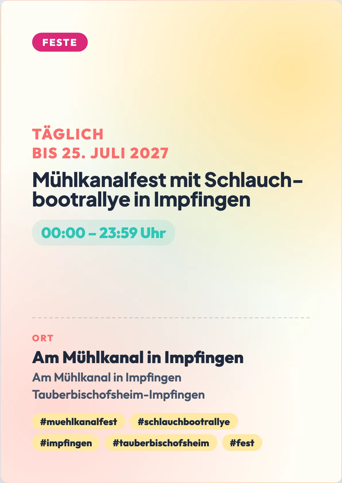 Veranstaltungsflyer