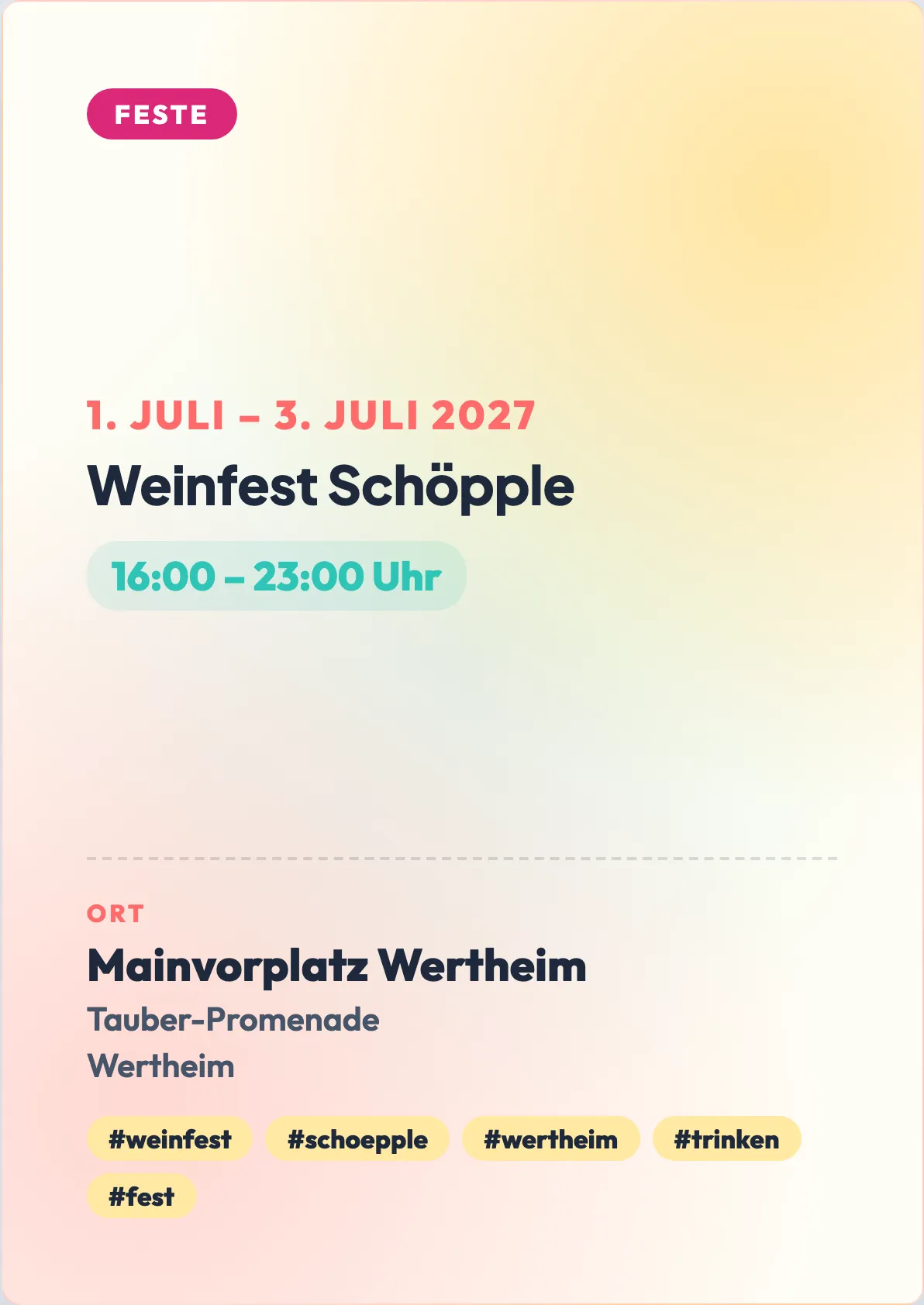 Veranstaltungsflyer