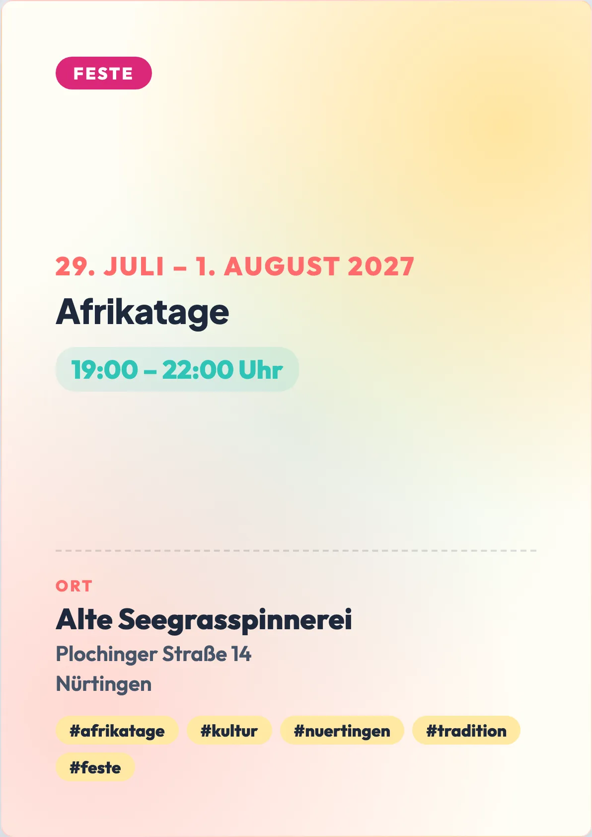 Veranstaltungsflyer