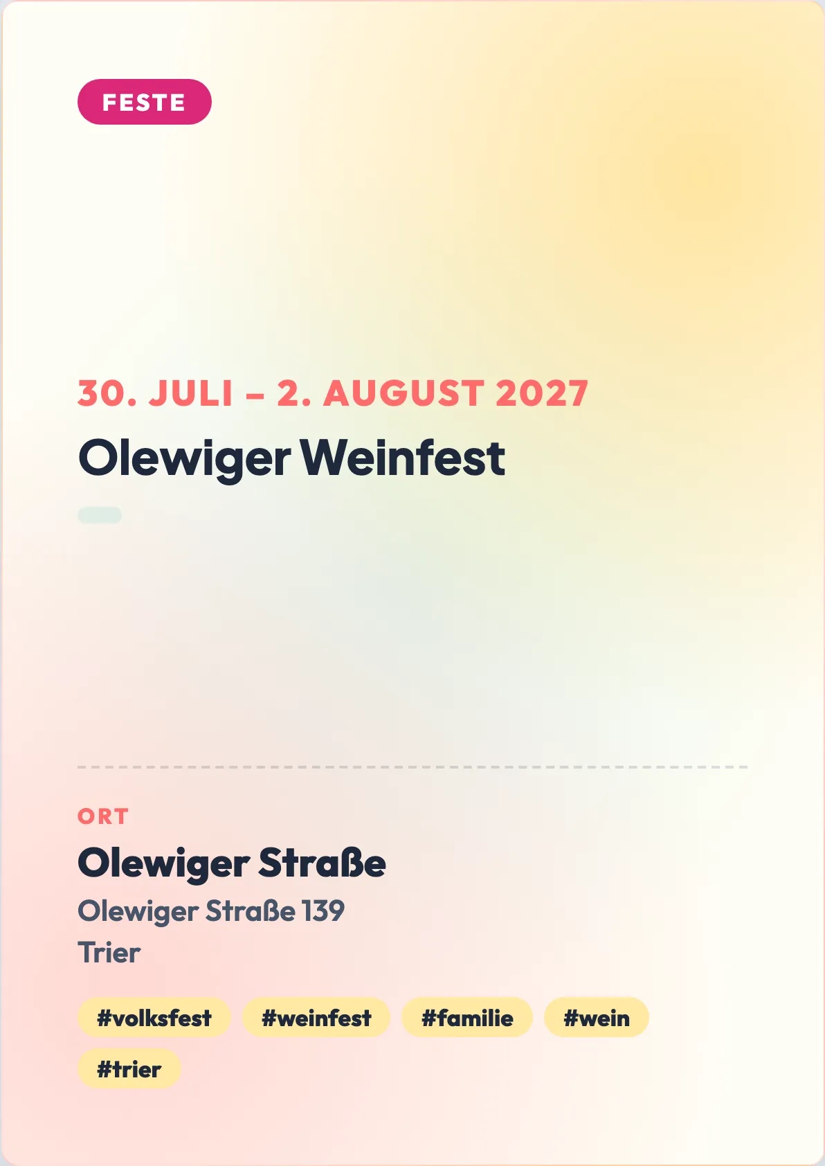Veranstaltungsflyer