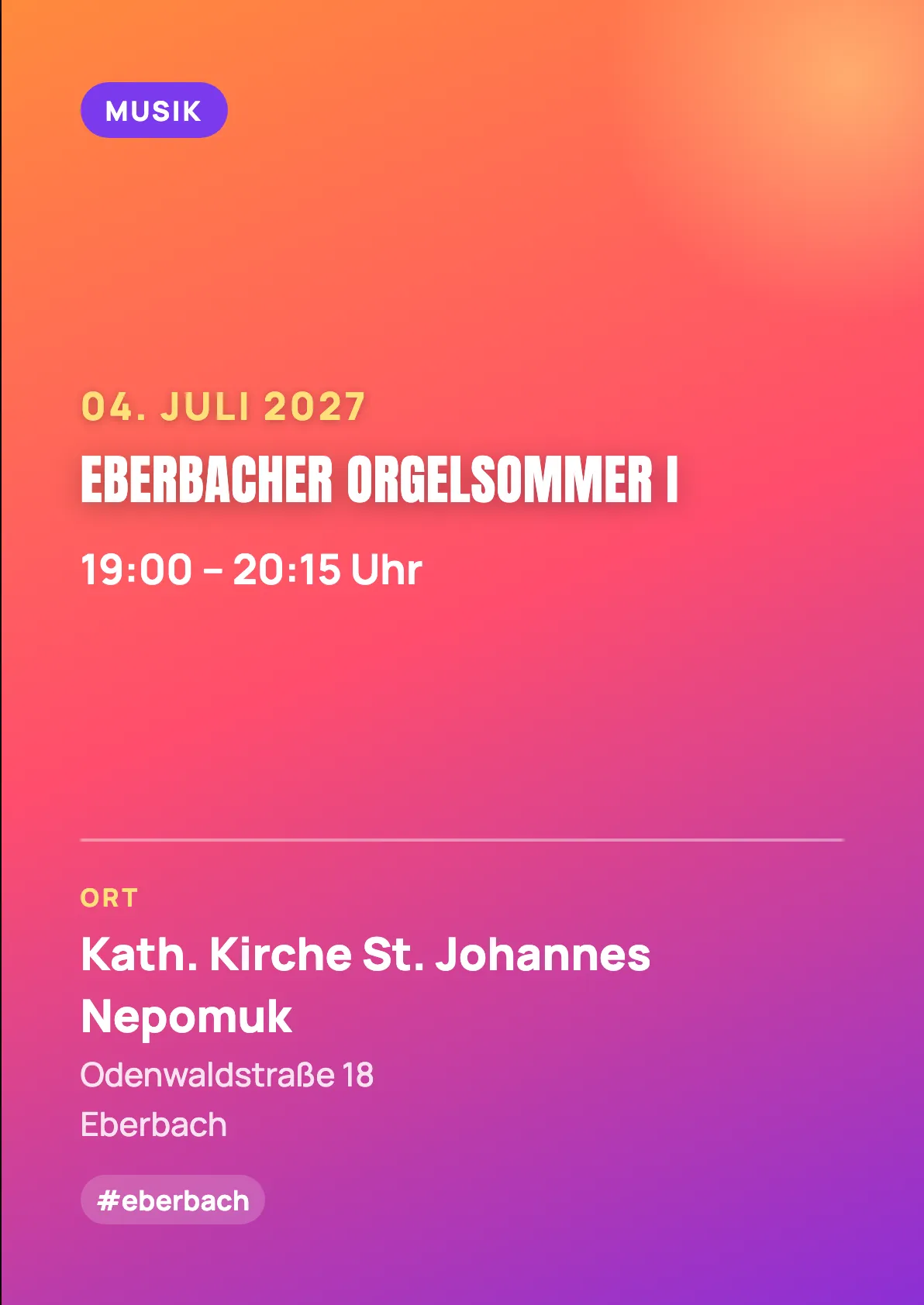Veranstaltungsflyer