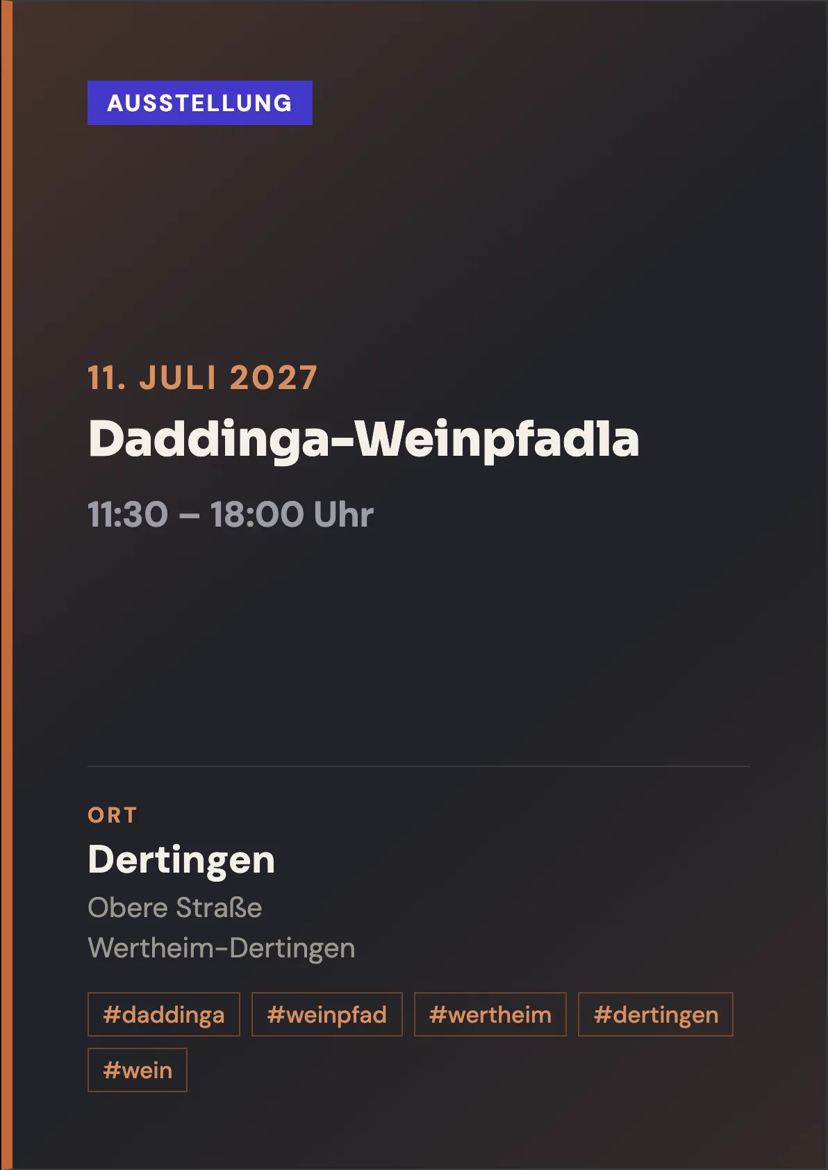 Veranstaltungsflyer