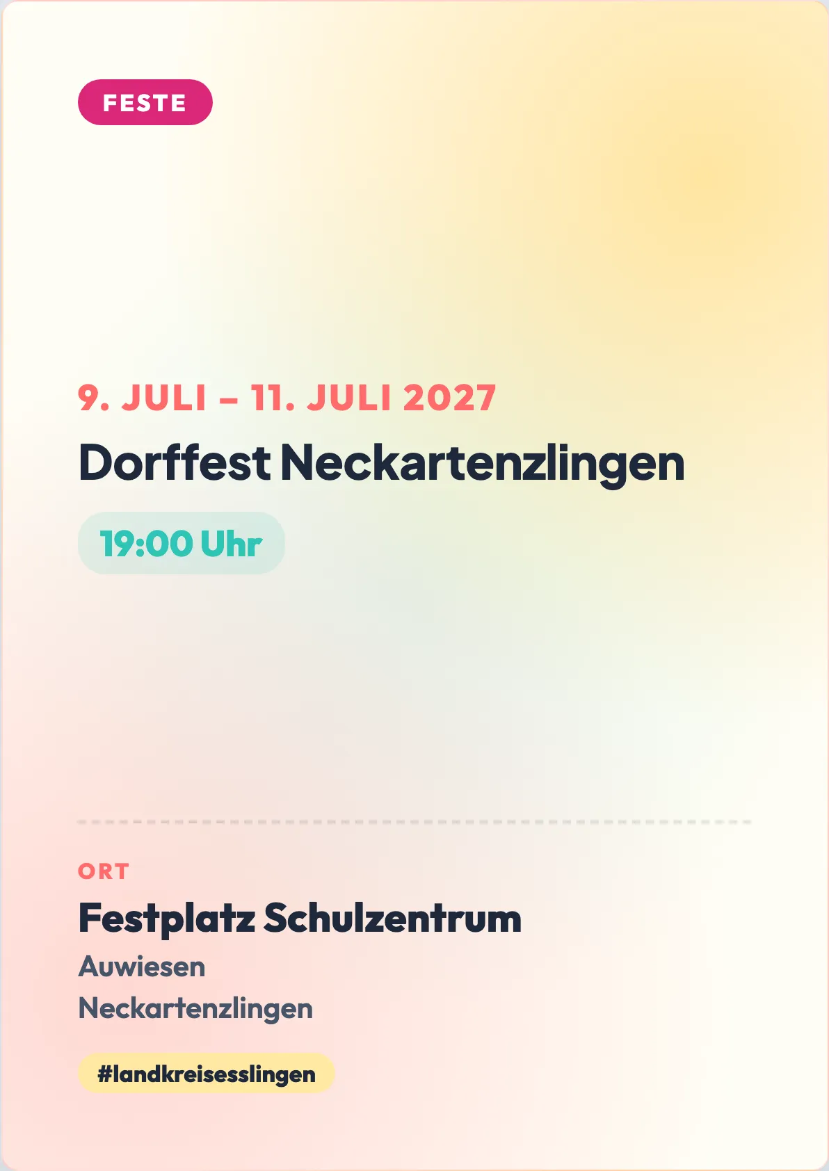 Veranstaltungsflyer