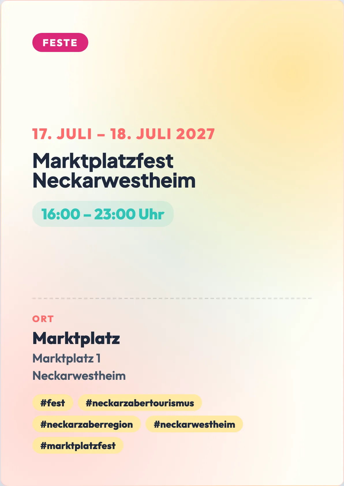Veranstaltungsflyer