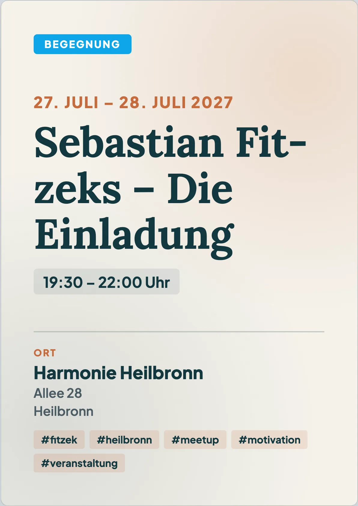 Veranstaltungsflyer