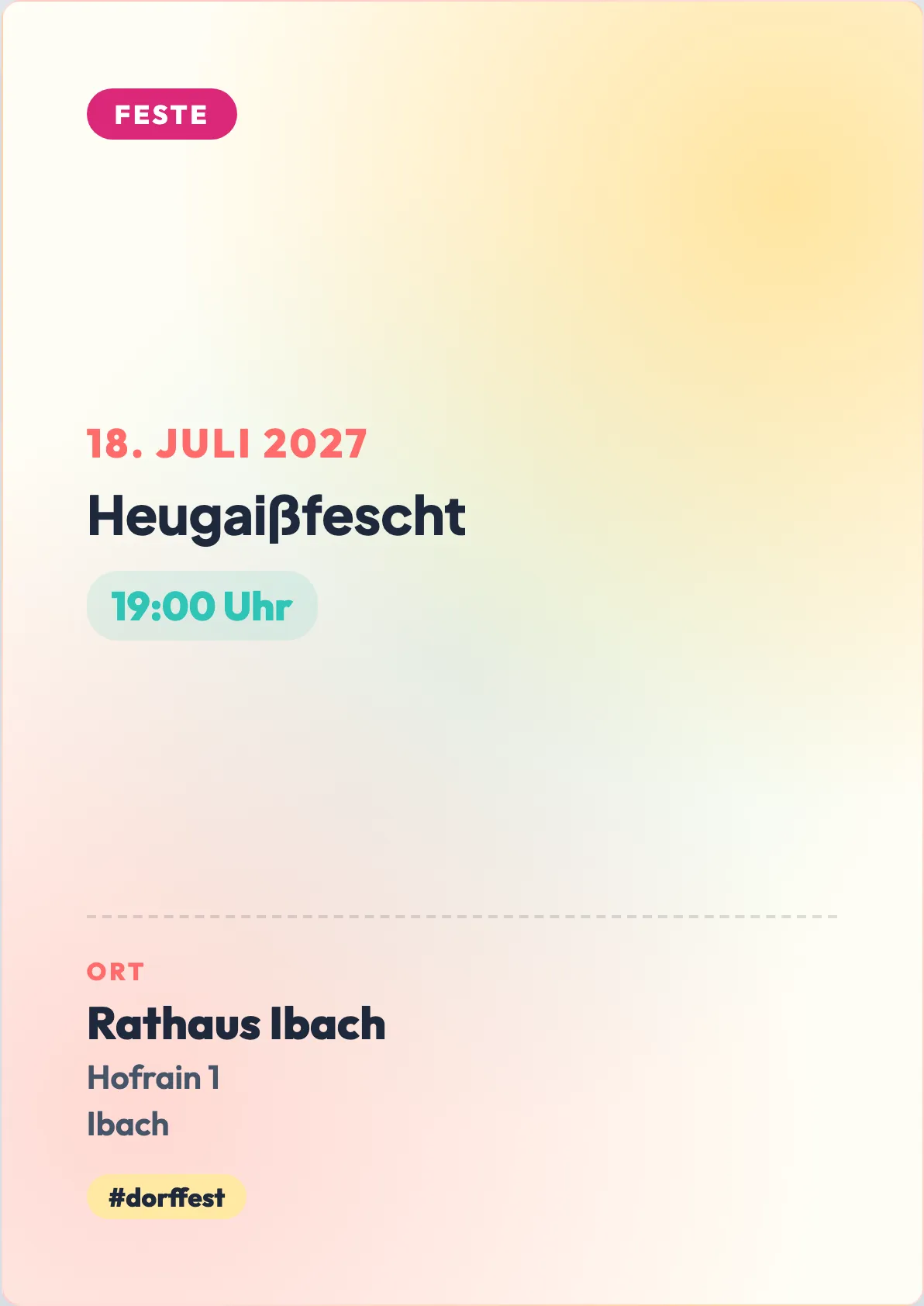 Veranstaltungsflyer