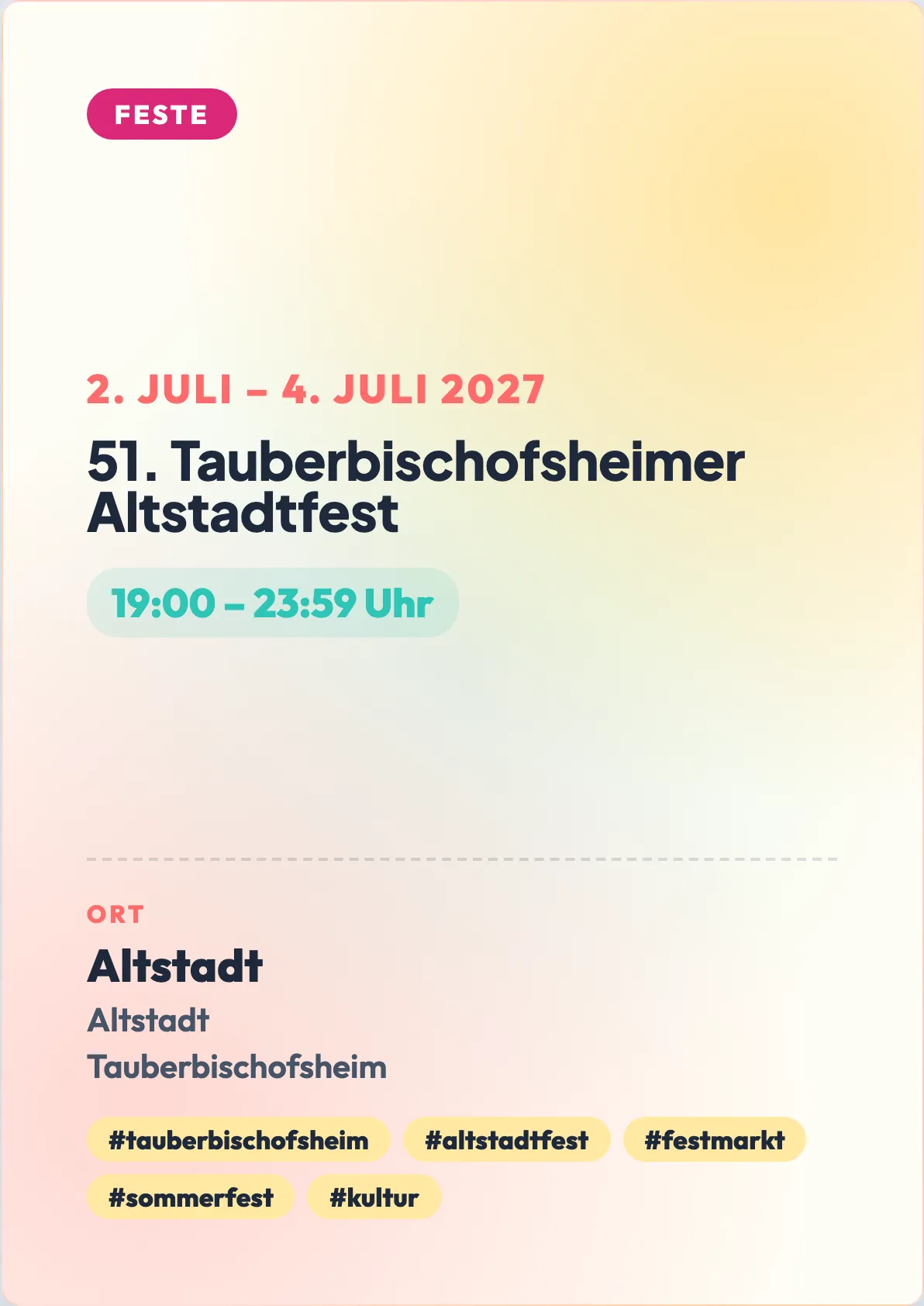 Veranstaltungsflyer