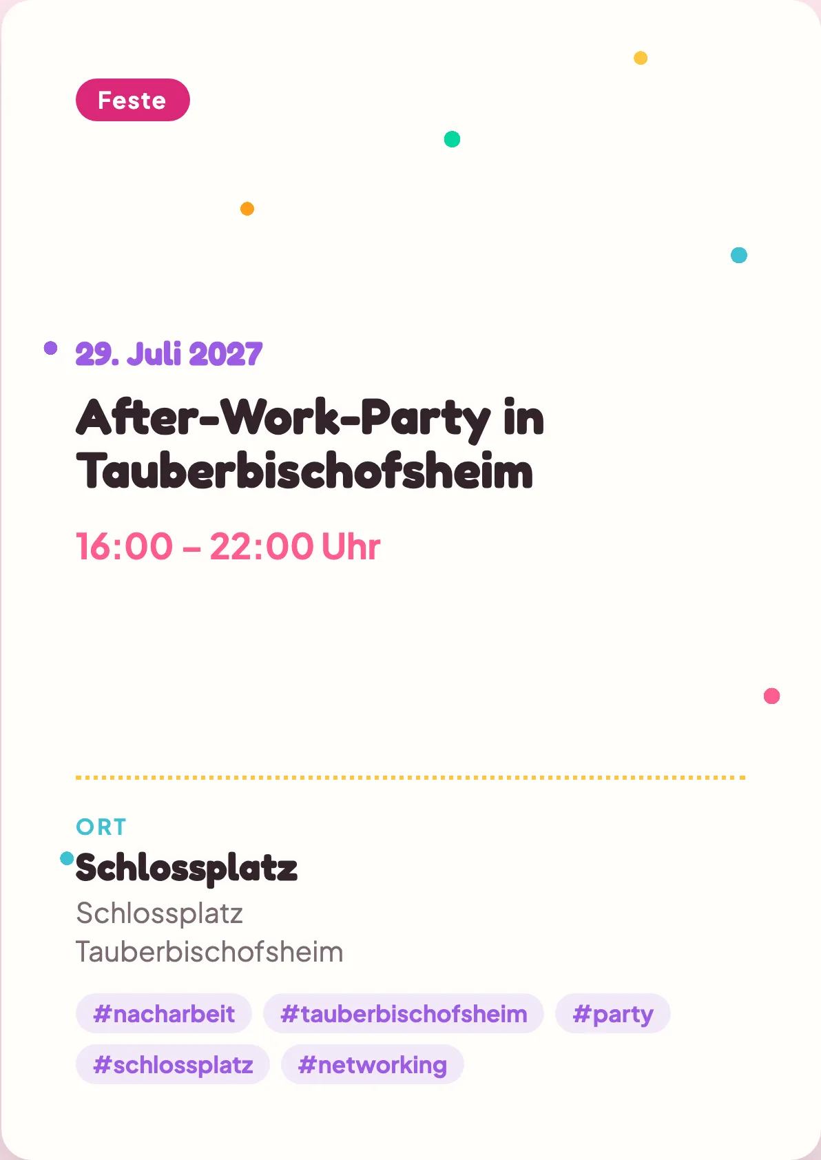 Veranstaltungsflyer