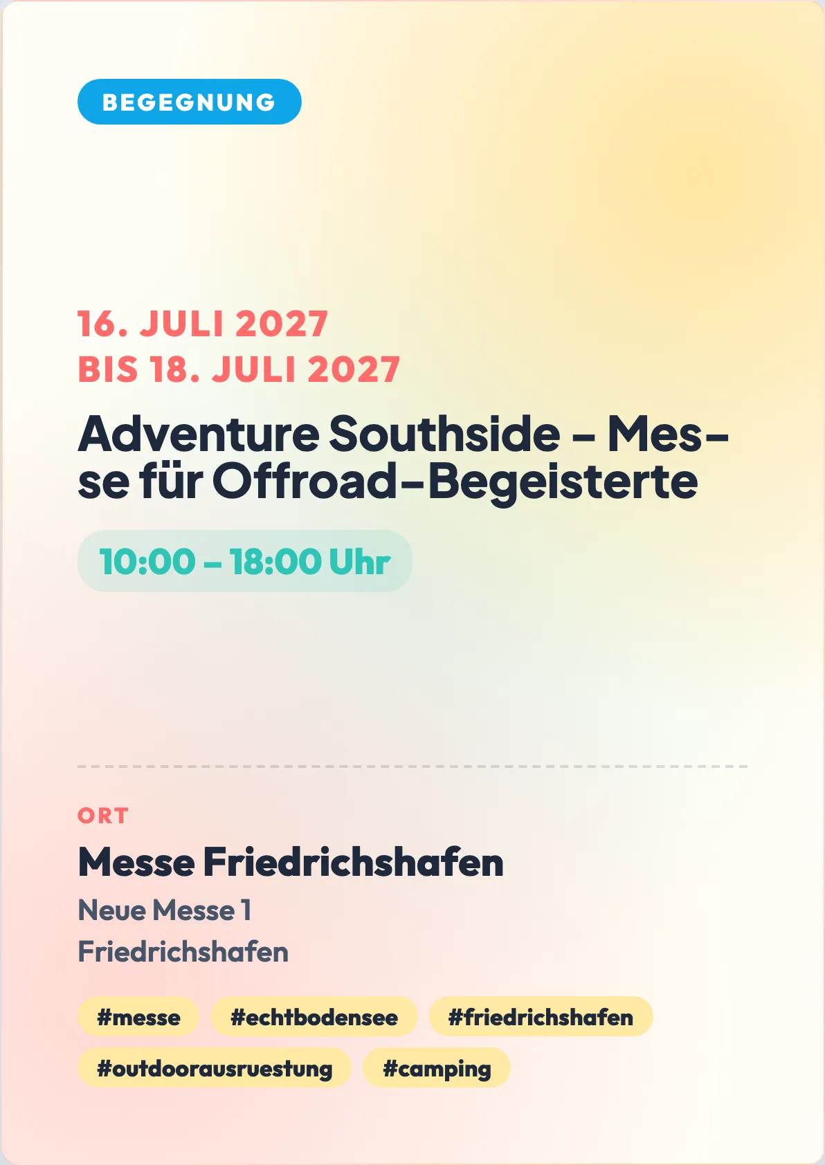 Veranstaltungsflyer