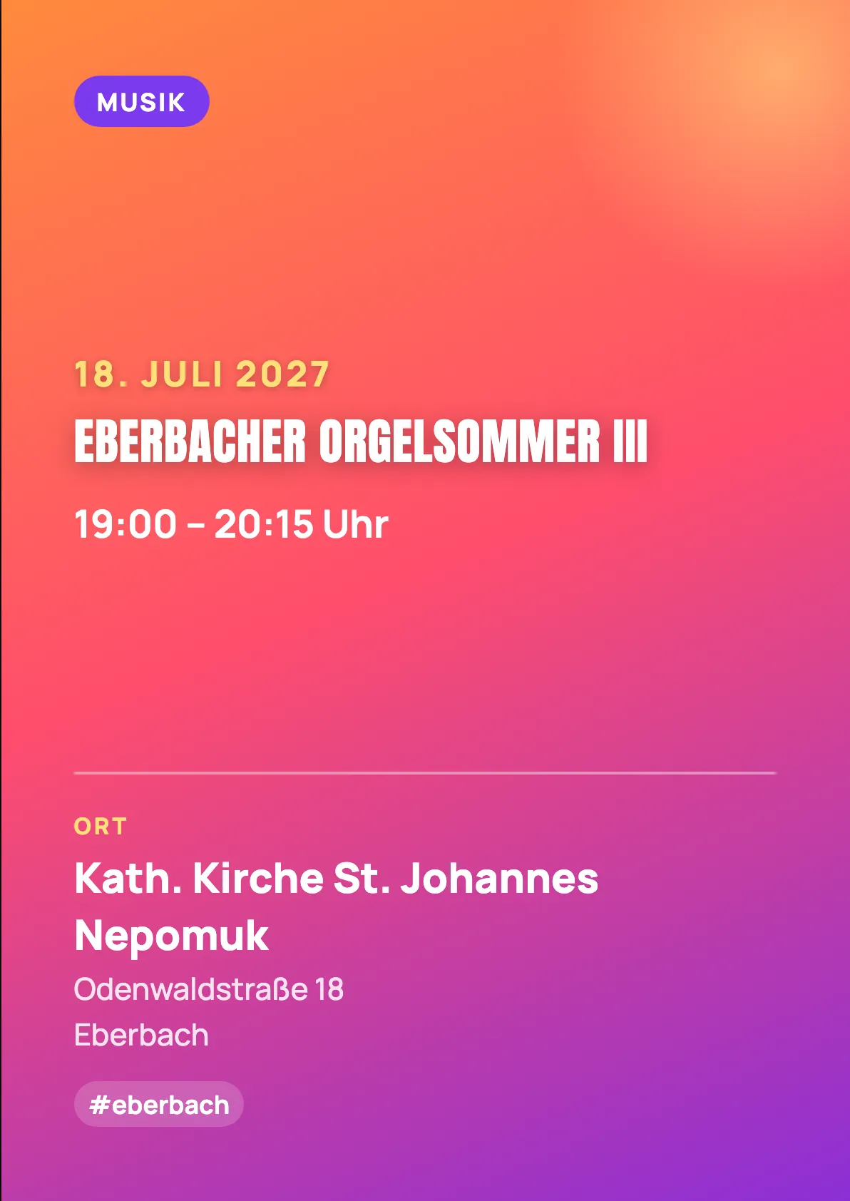 Veranstaltungsflyer