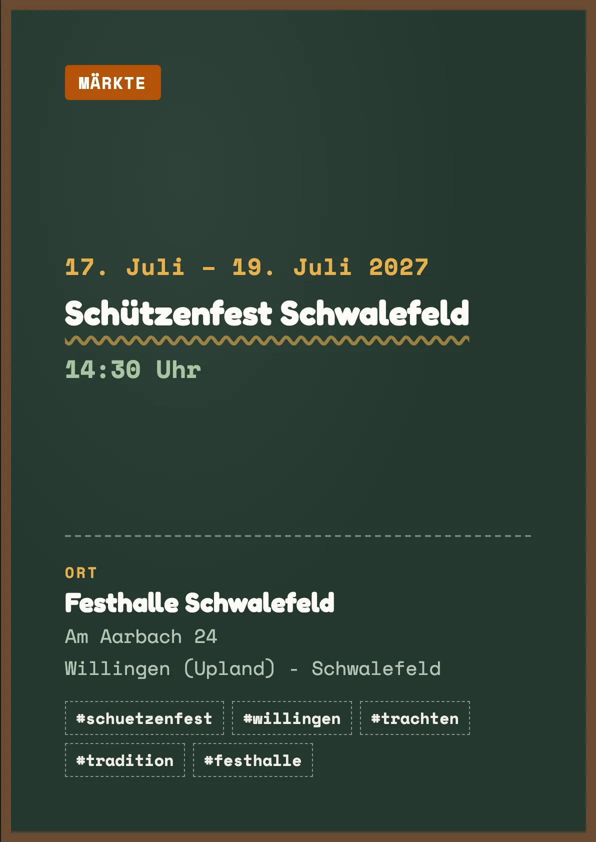 Veranstaltungsflyer