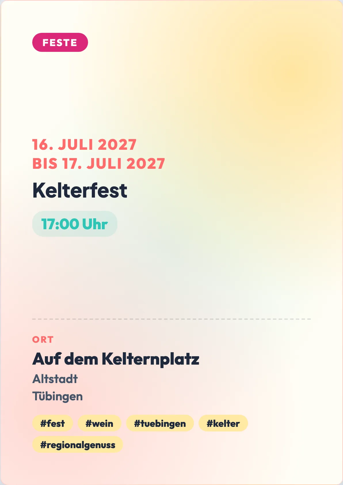 Veranstaltungsflyer