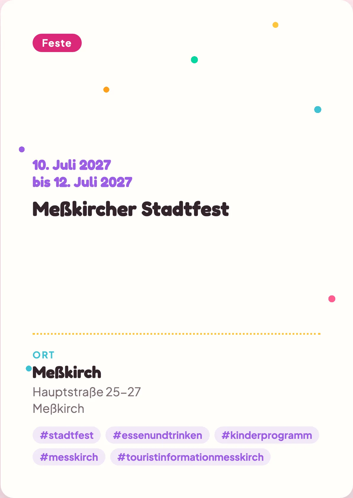 Veranstaltungsflyer
