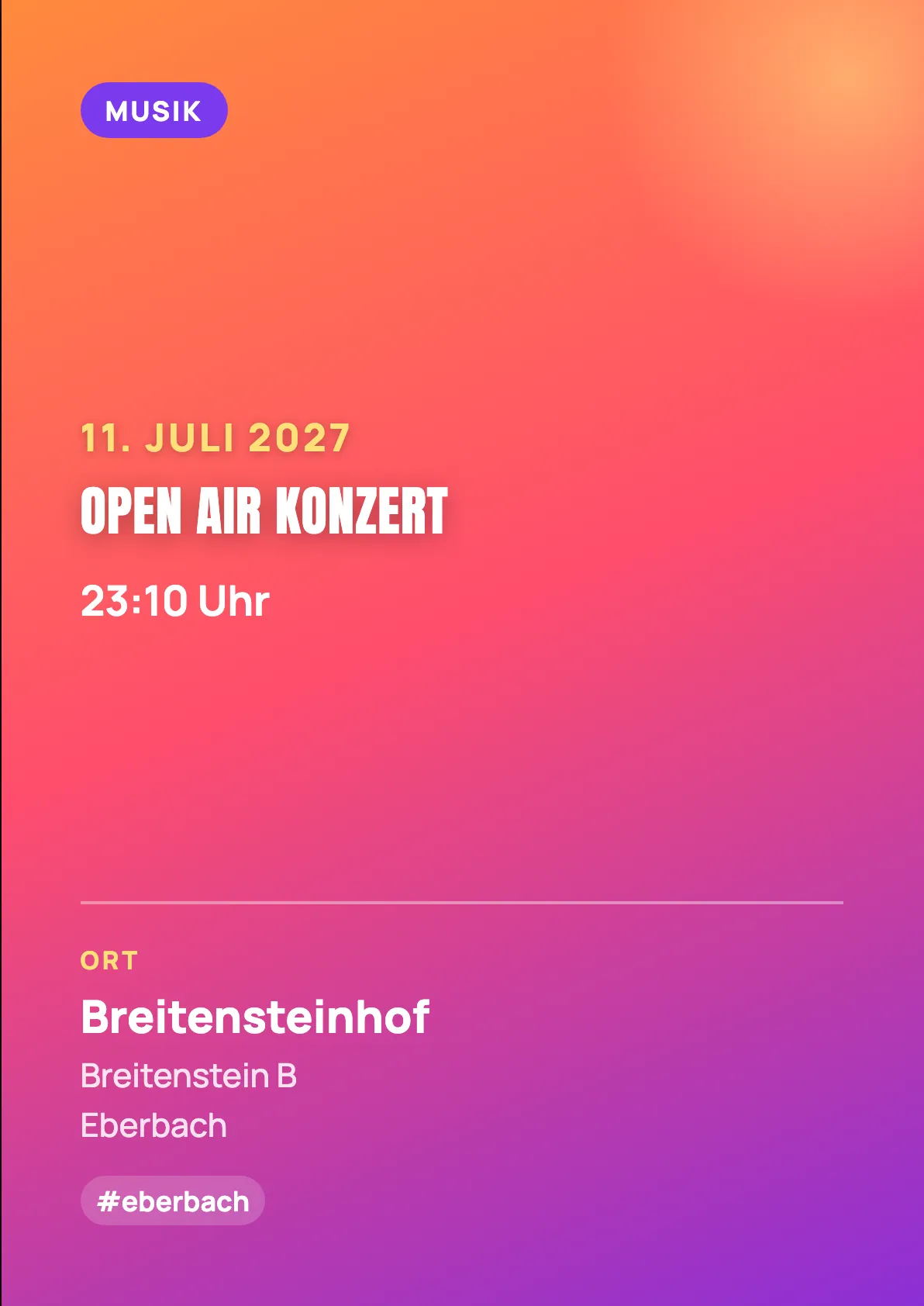 Veranstaltungsflyer
