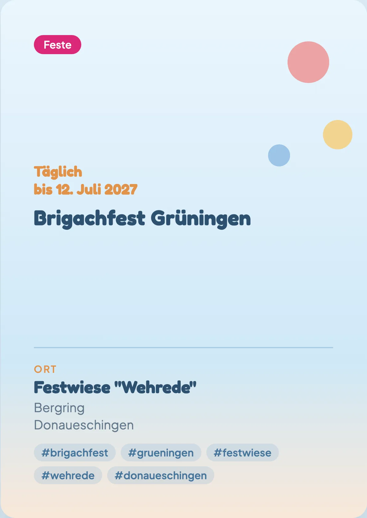 Veranstaltungsflyer