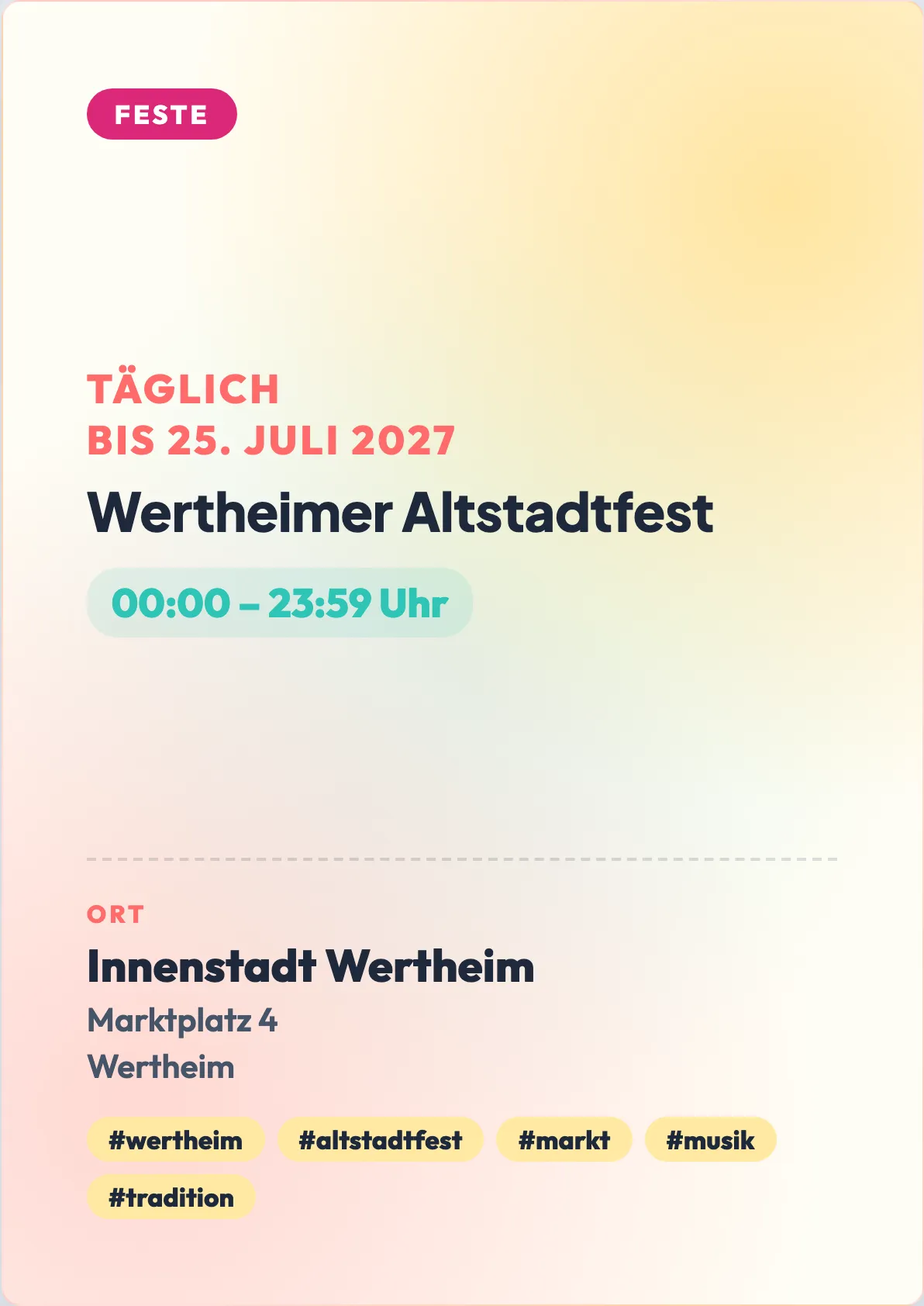 Veranstaltungsflyer