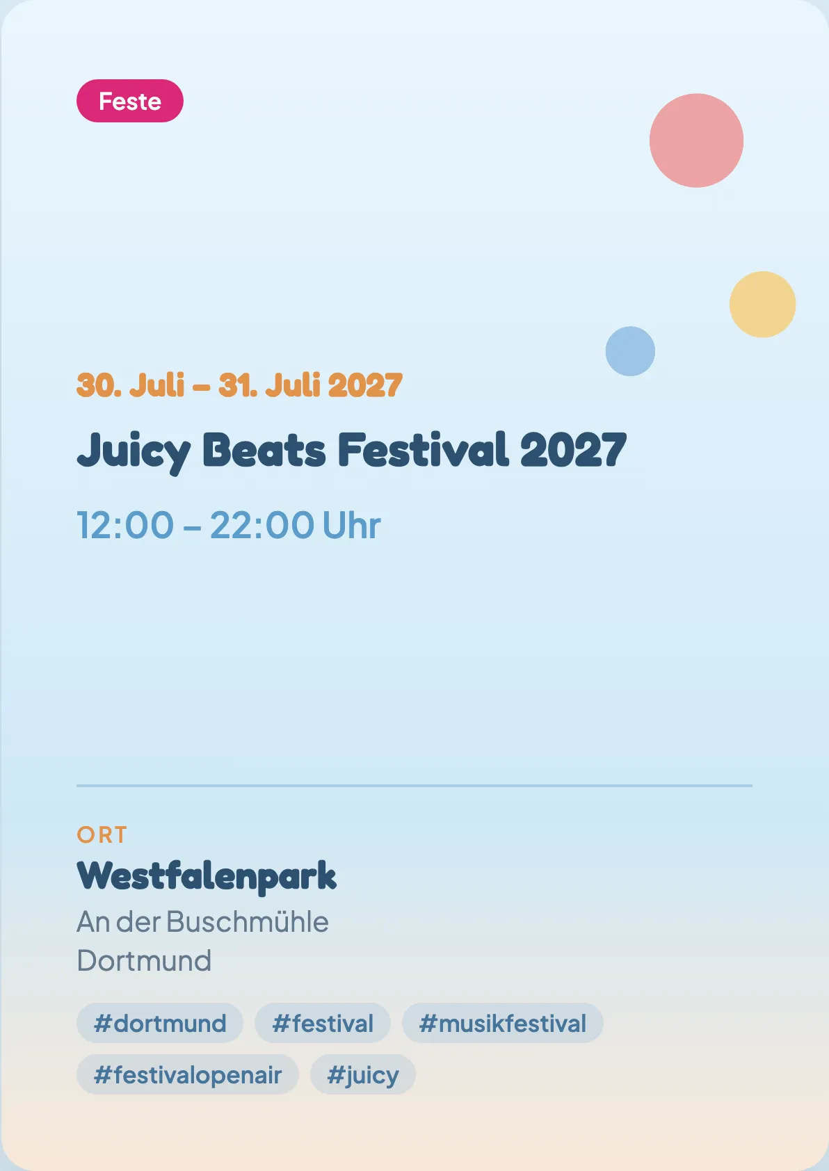 Veranstaltungsflyer