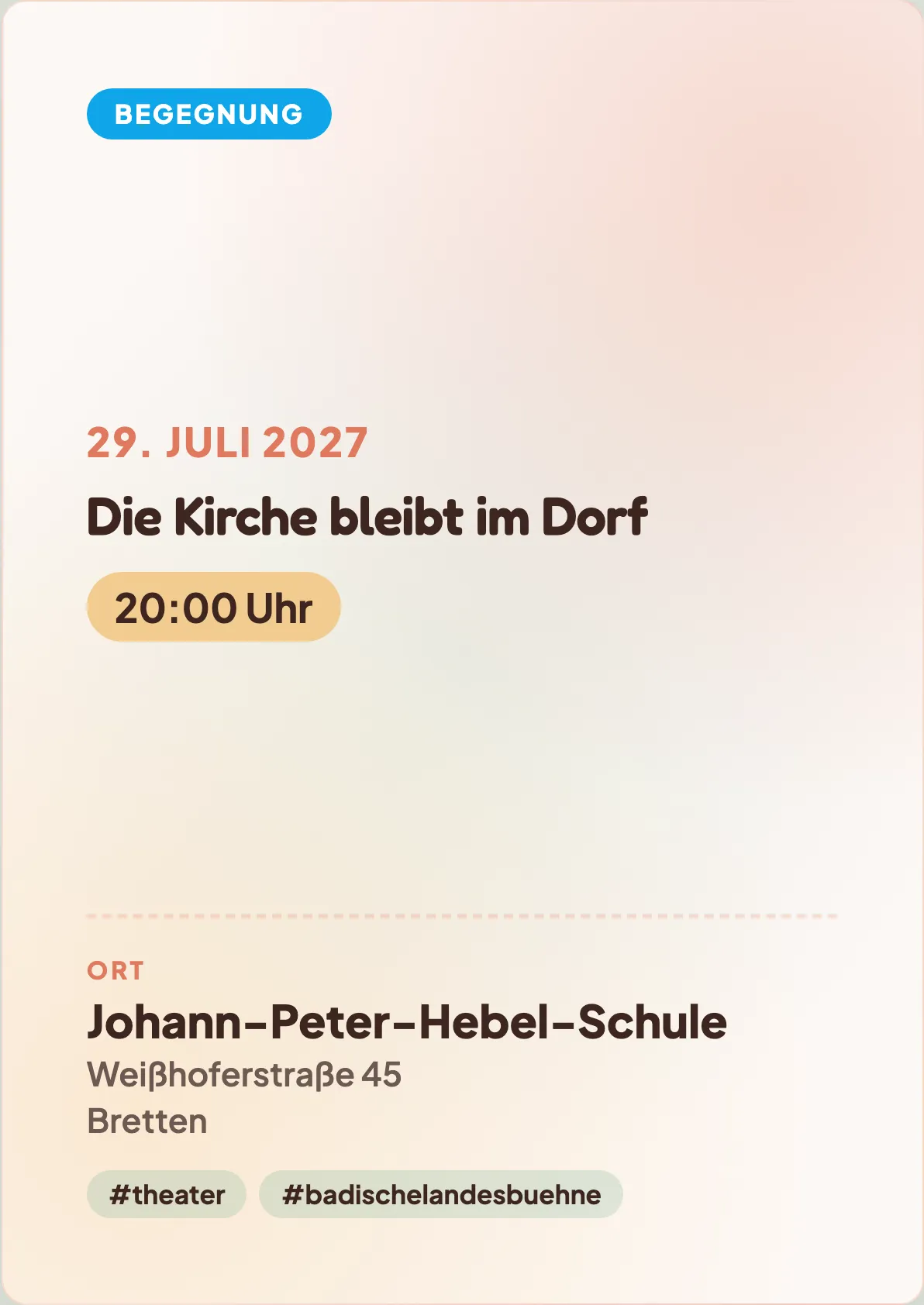 Veranstaltungsflyer