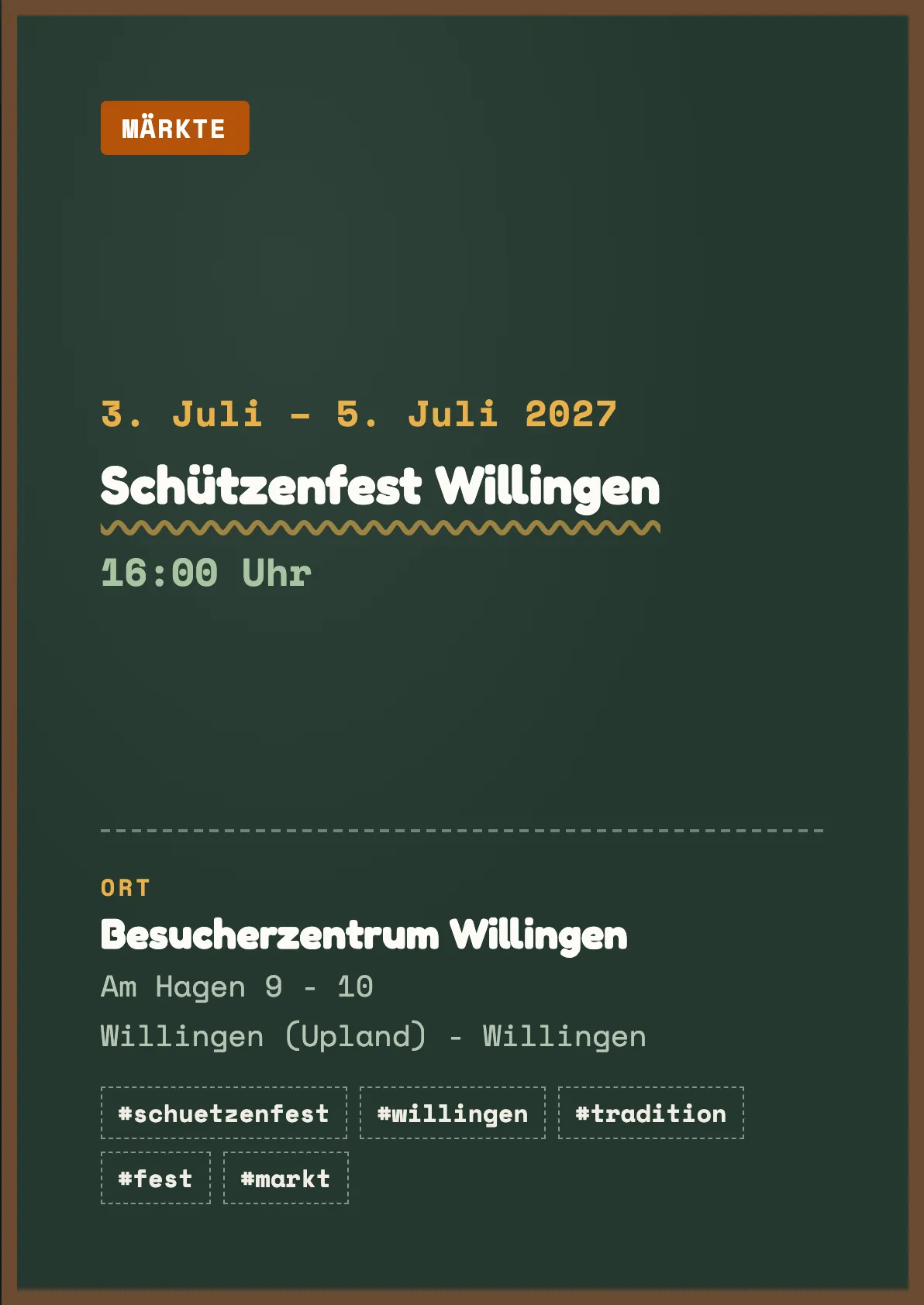 Veranstaltungsflyer