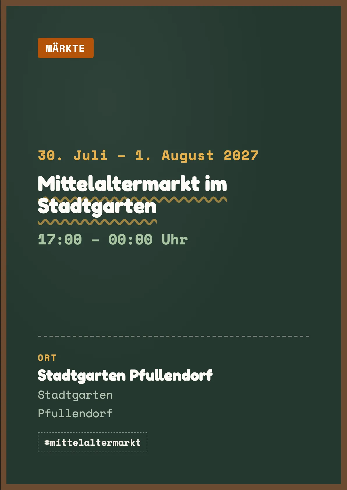 Veranstaltungsflyer