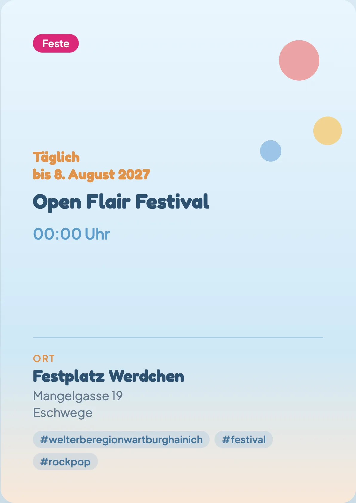 Veranstaltungsflyer