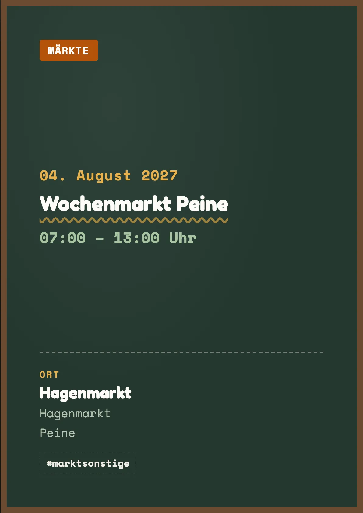 Veranstaltungsflyer