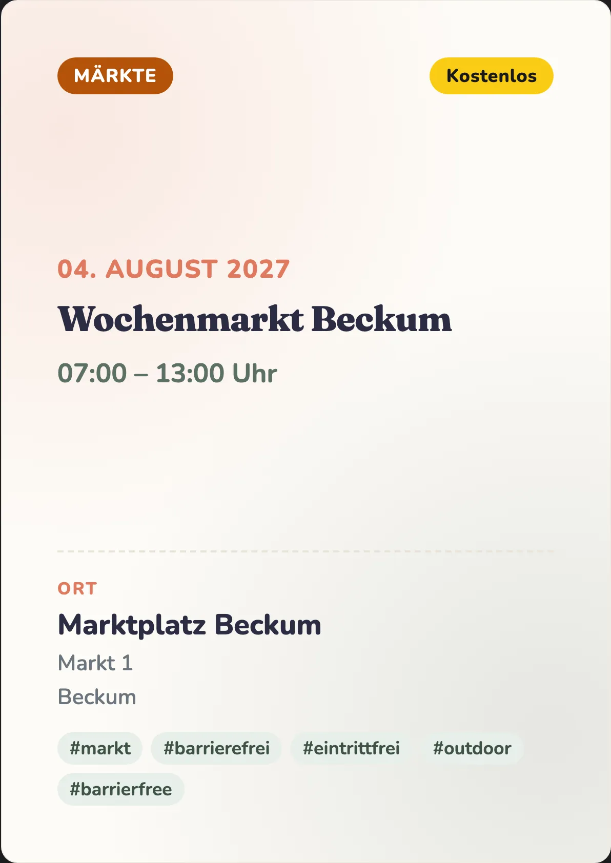 Veranstaltungsflyer