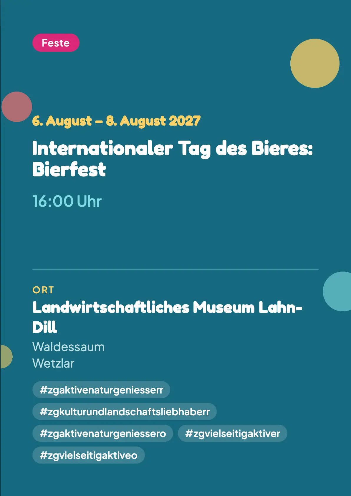 Veranstaltungsflyer
