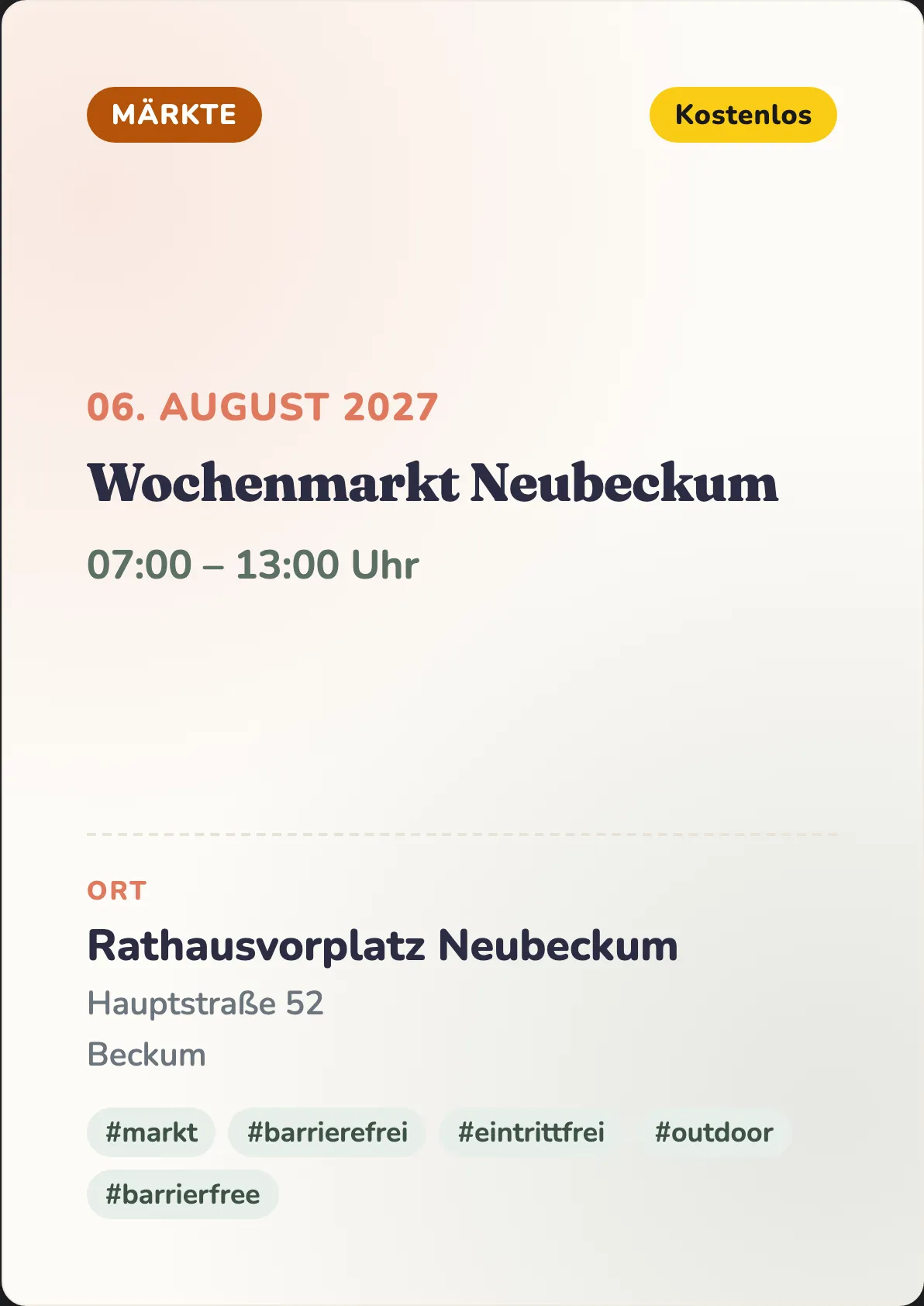 Veranstaltungsflyer