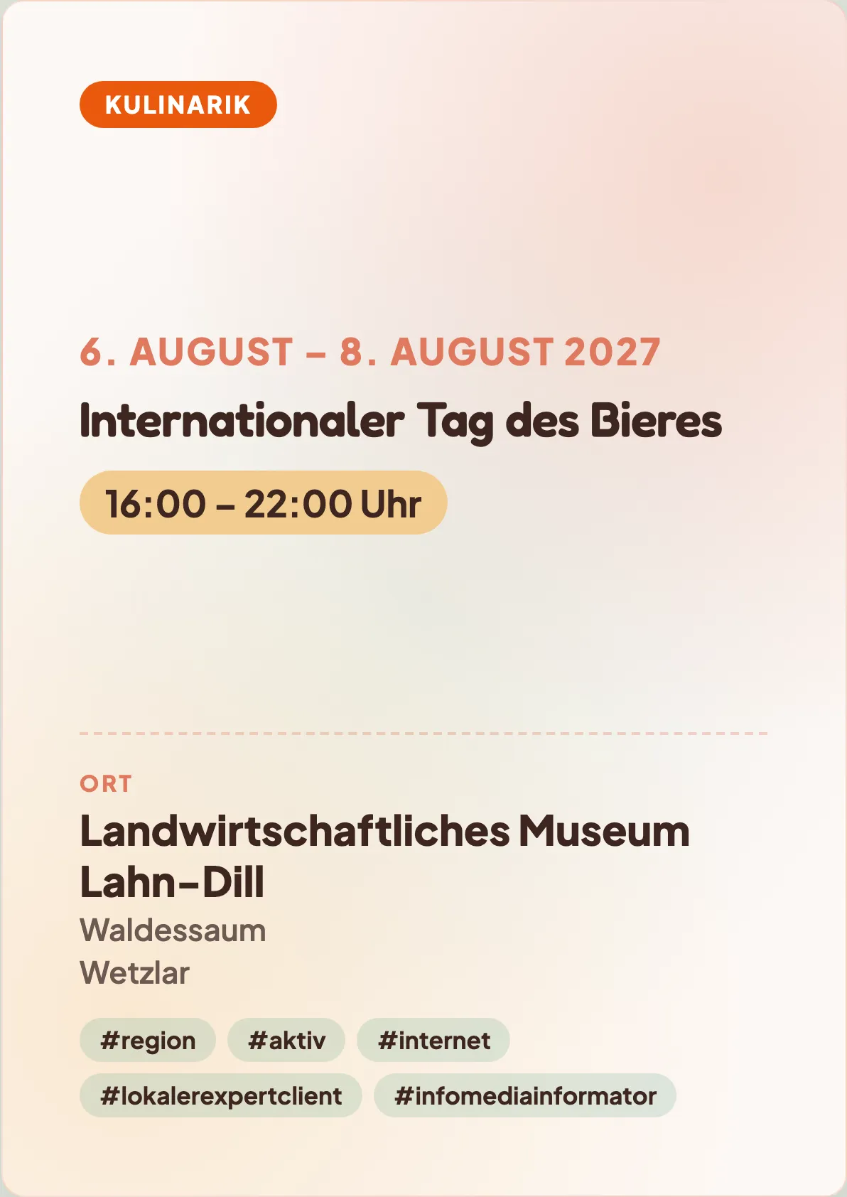 Veranstaltungsflyer
