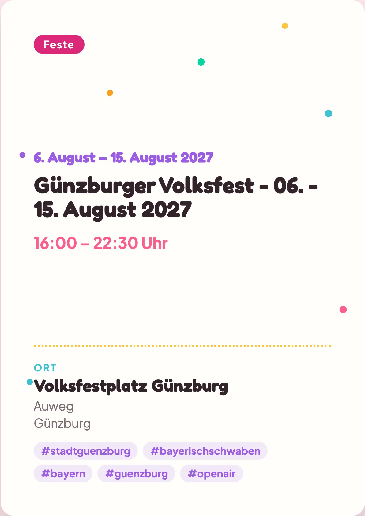 Veranstaltungsflyer