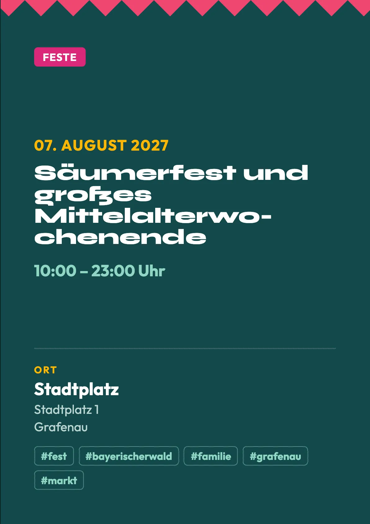 Veranstaltungsflyer