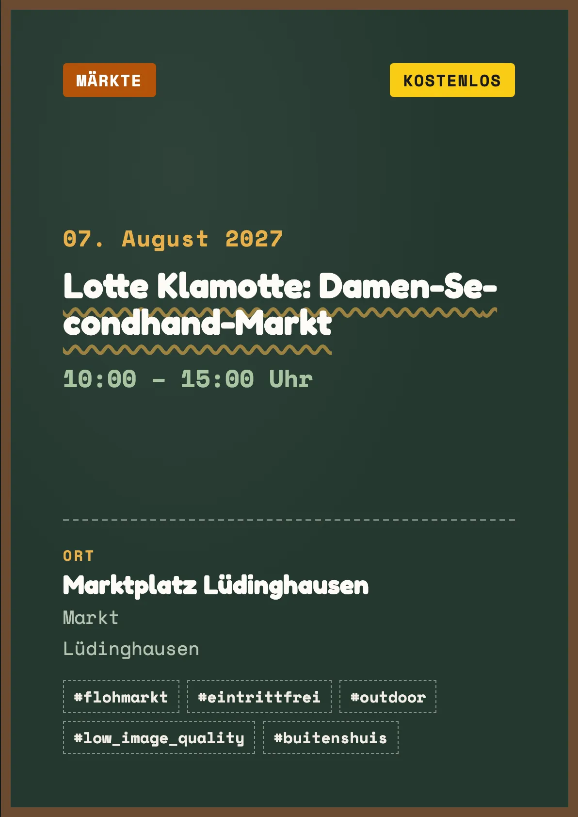 Veranstaltungsflyer