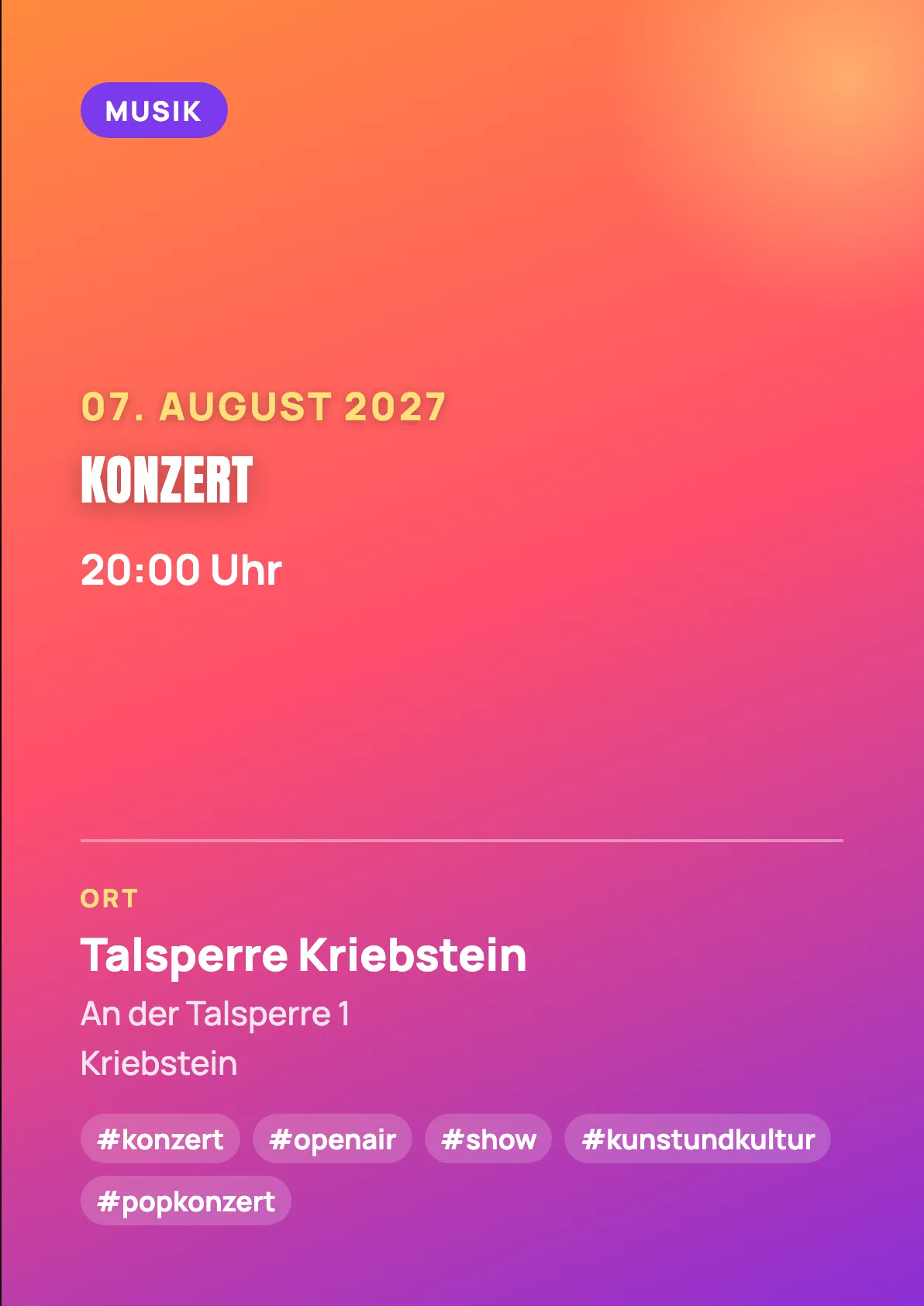 Veranstaltungsflyer