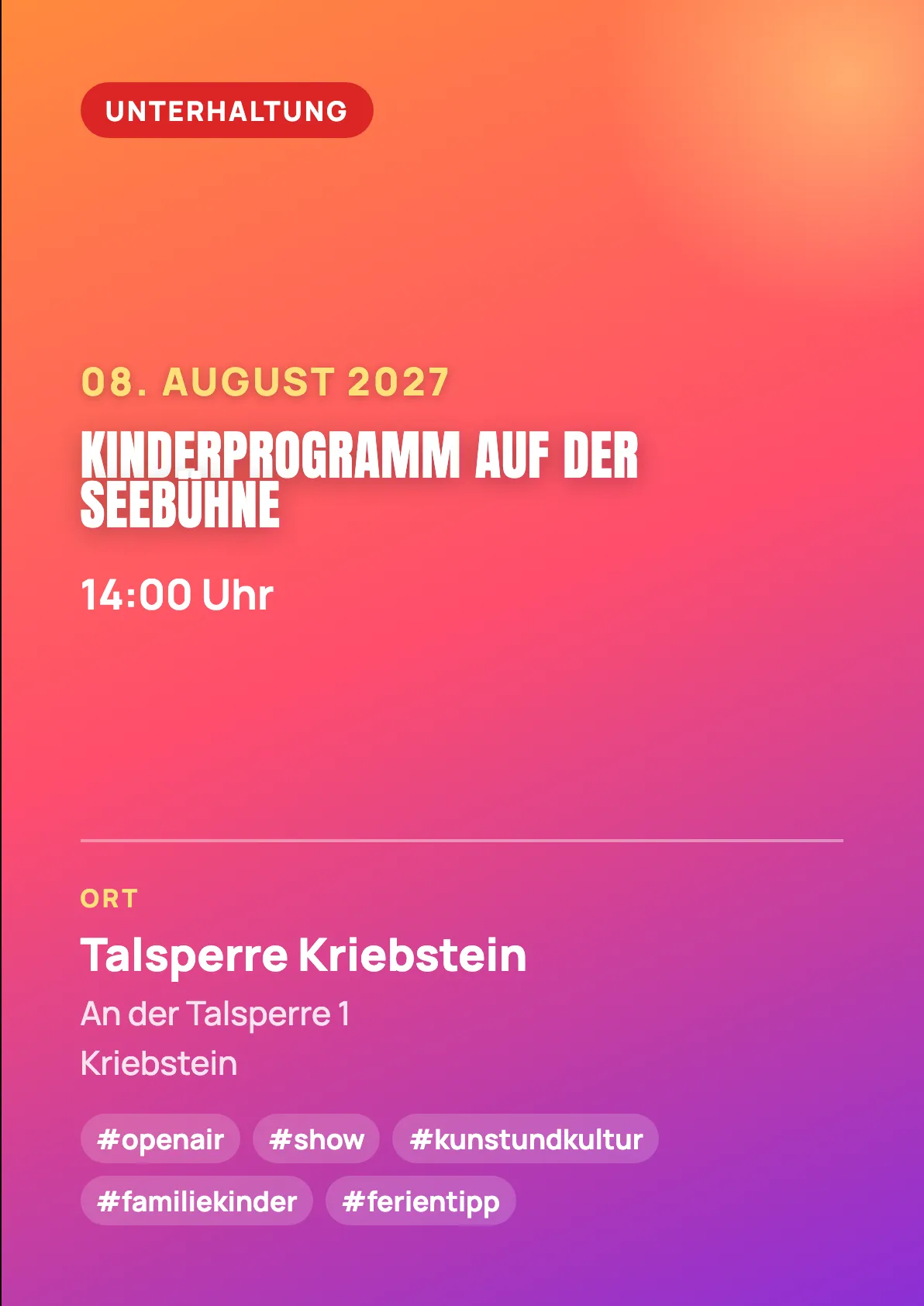 Veranstaltungsflyer