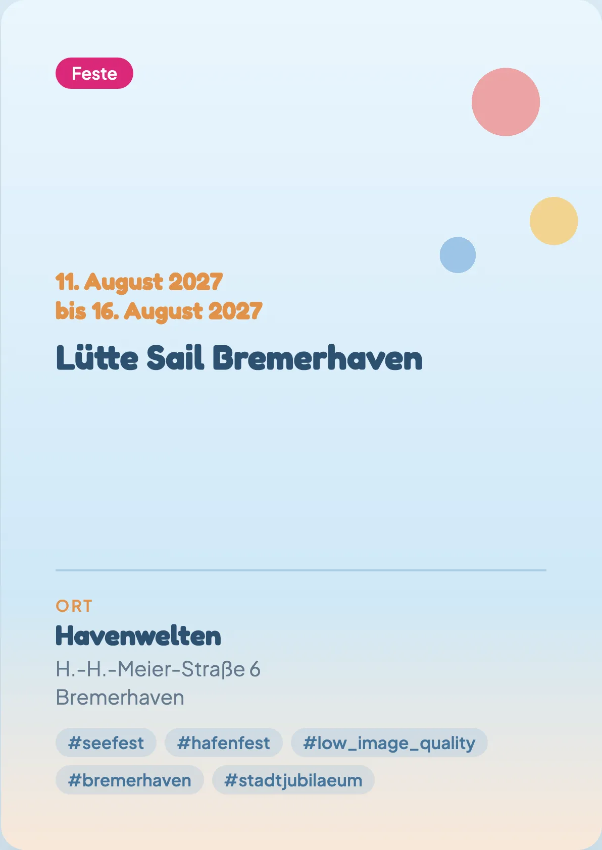 Veranstaltungsflyer
