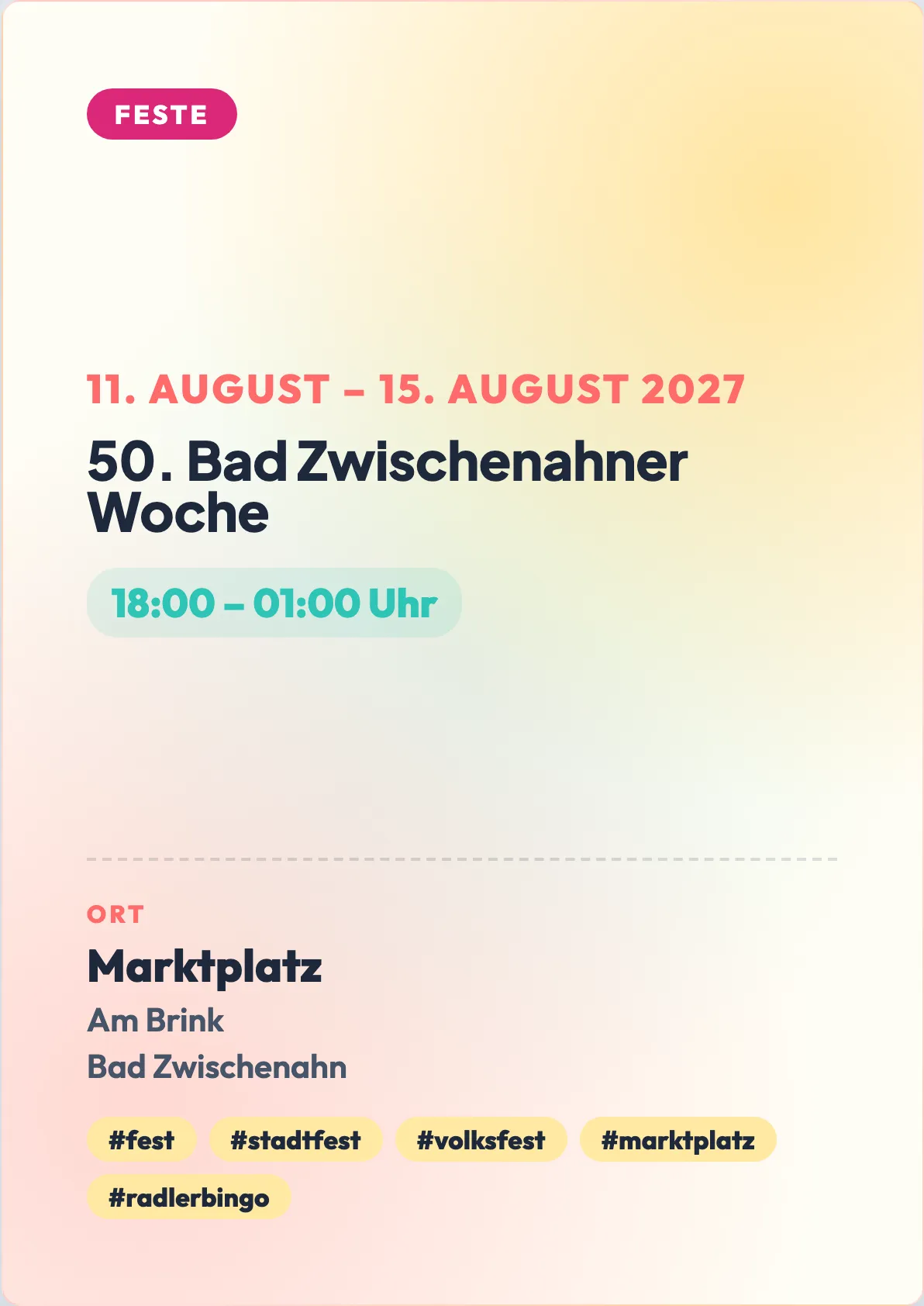 Veranstaltungsflyer
