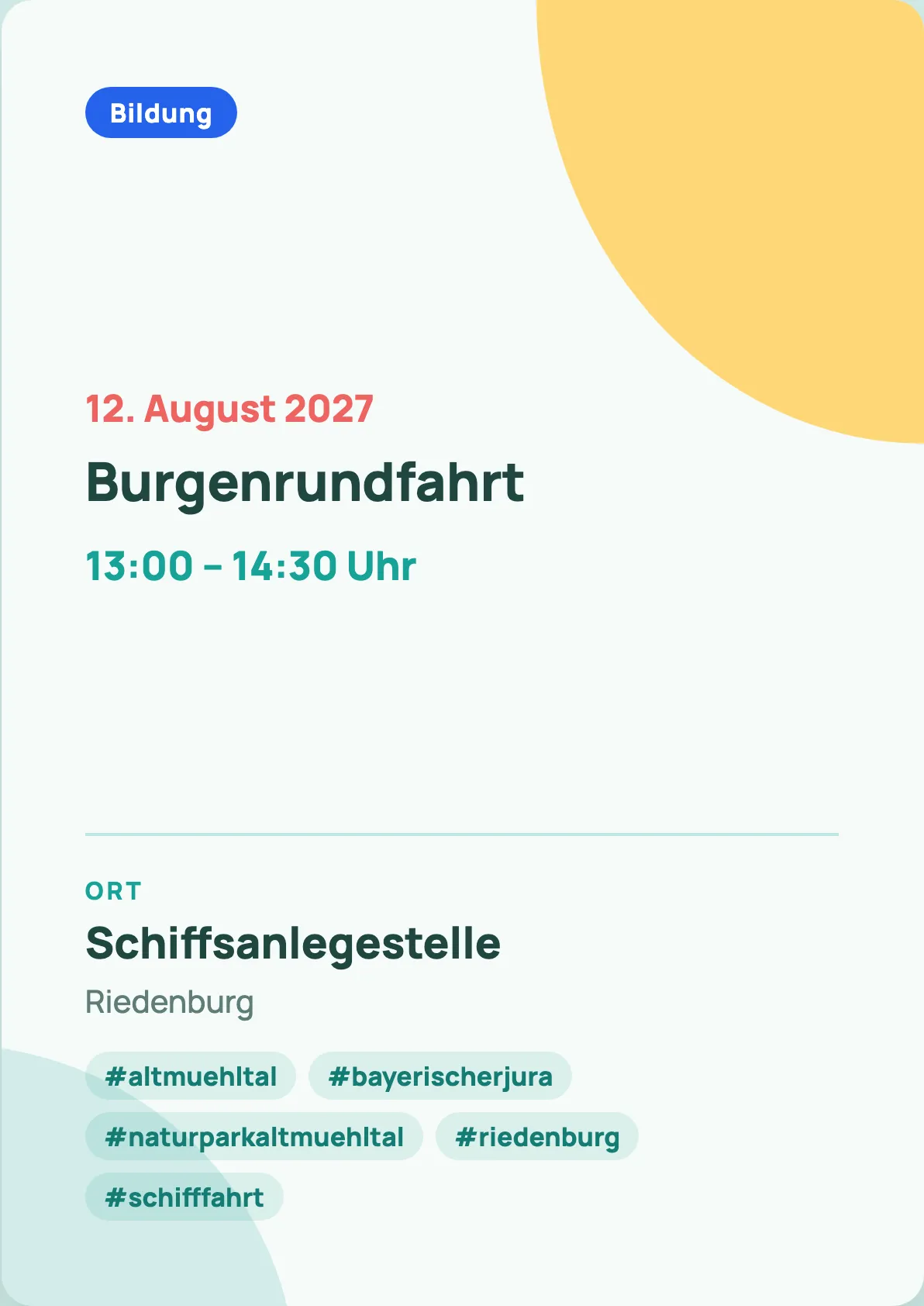 Veranstaltungsflyer