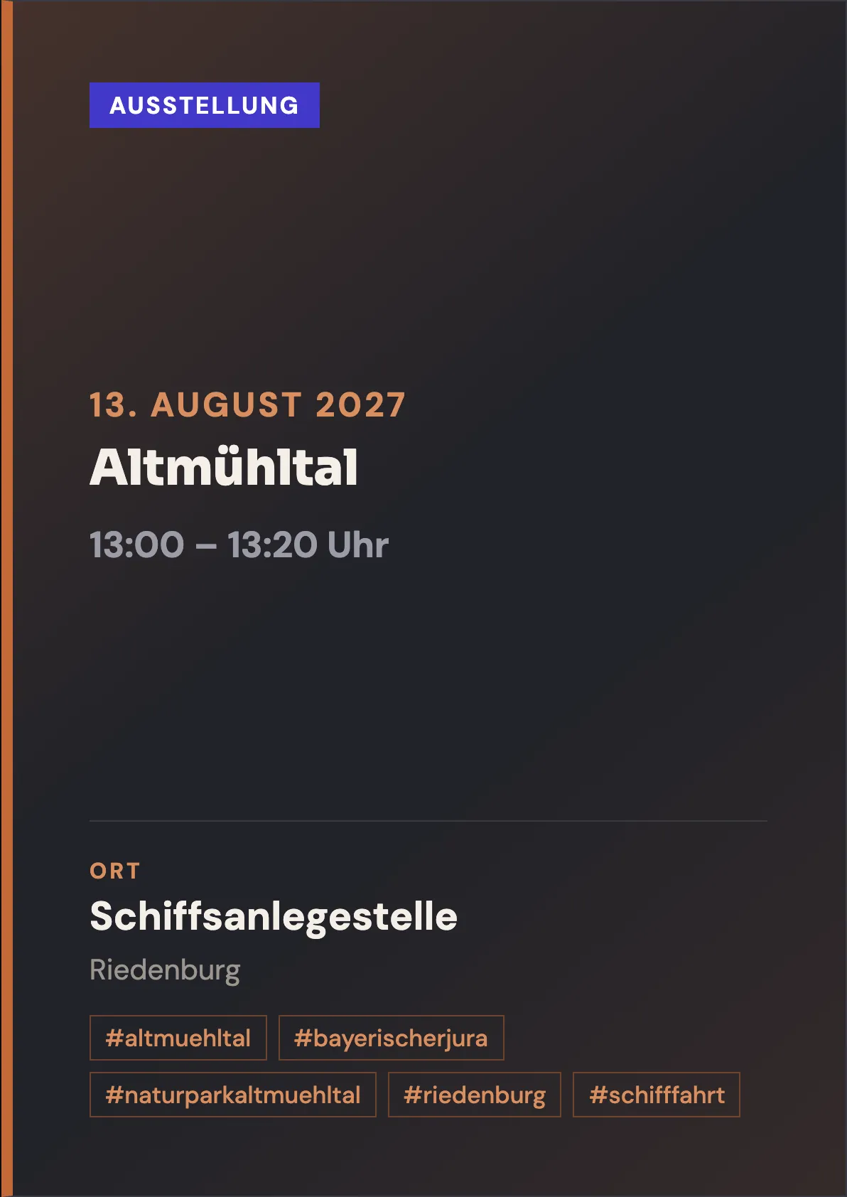 Veranstaltungsflyer