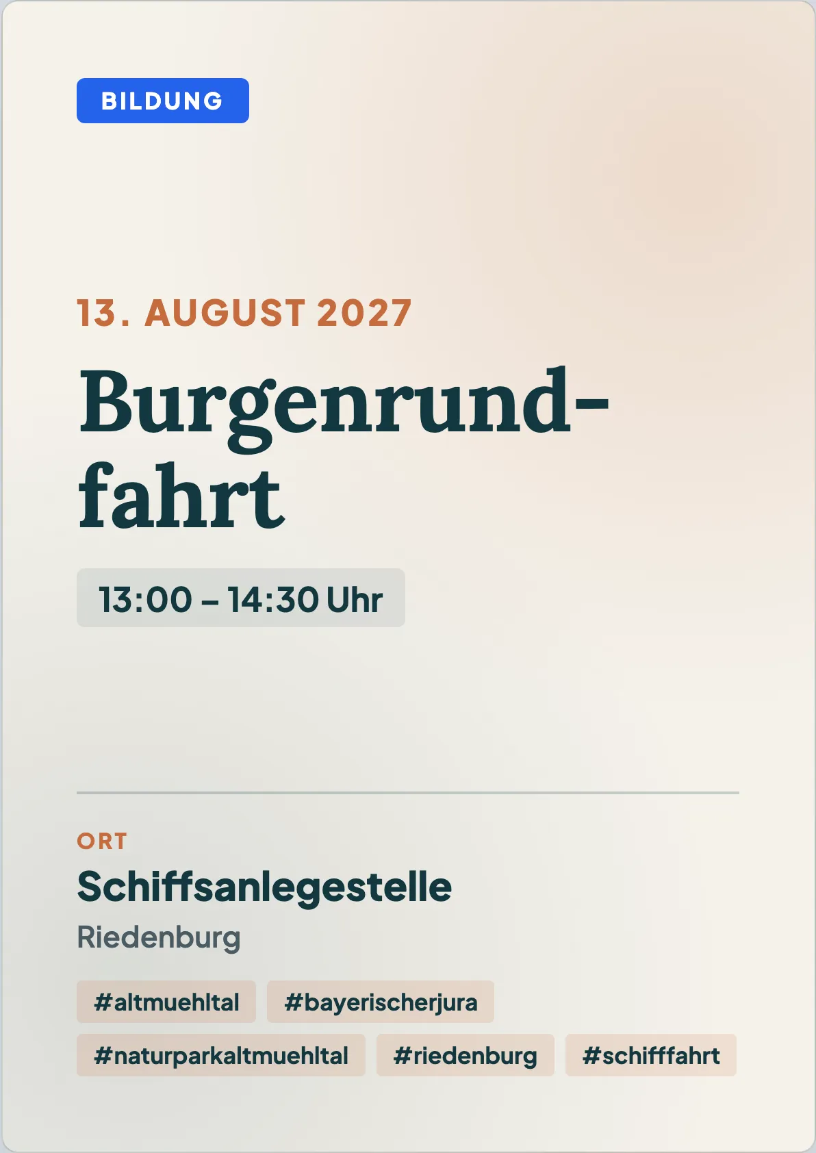 Veranstaltungsflyer