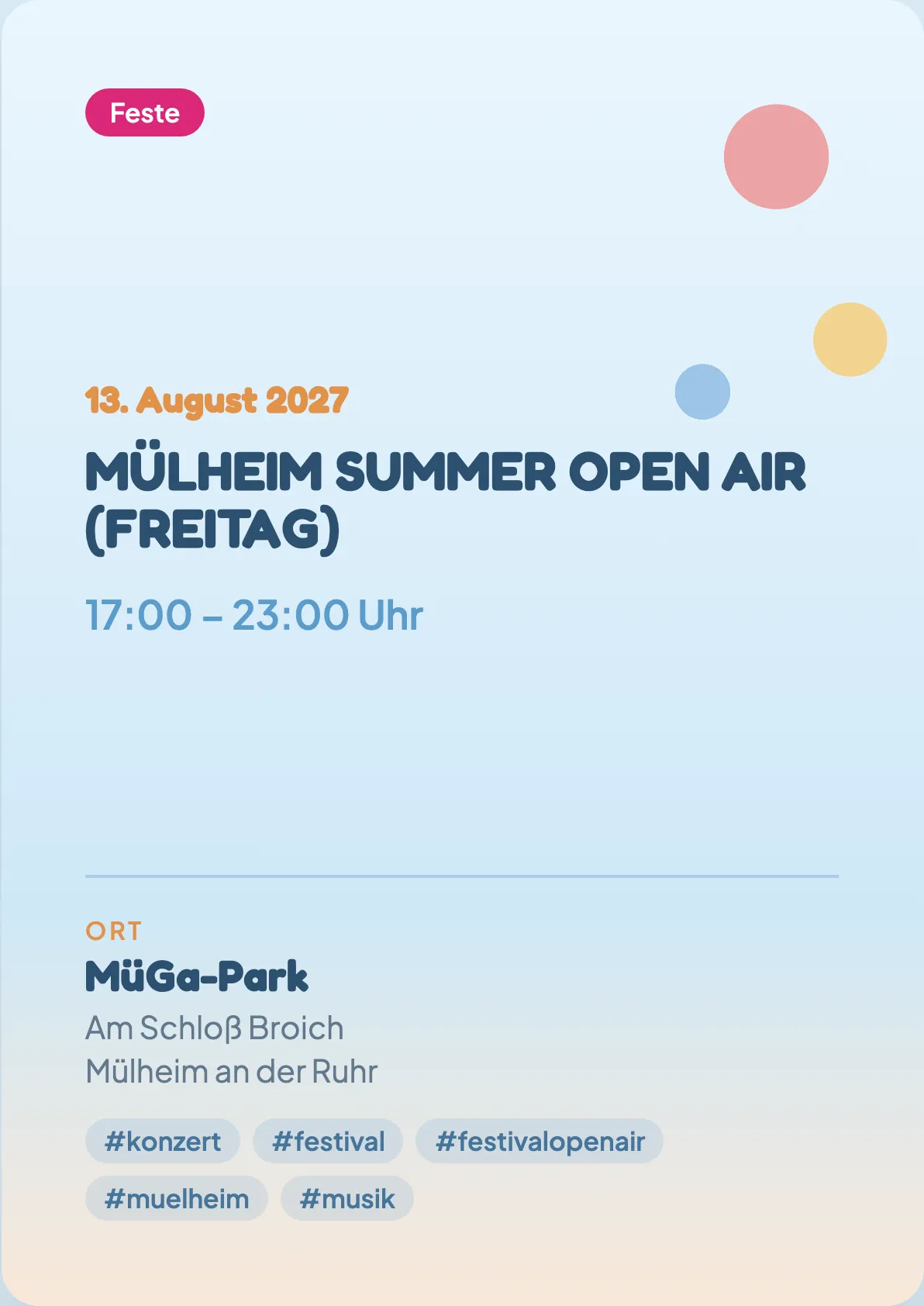 Veranstaltungsflyer