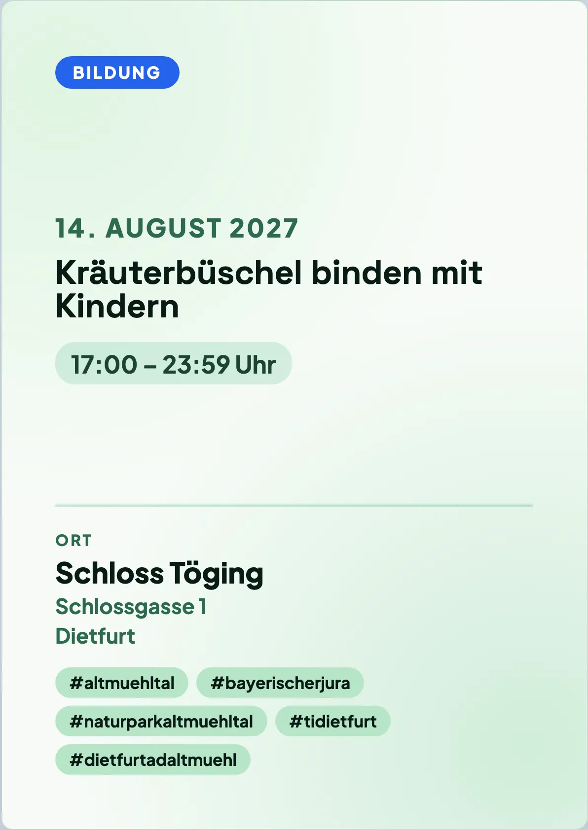 Veranstaltungsflyer